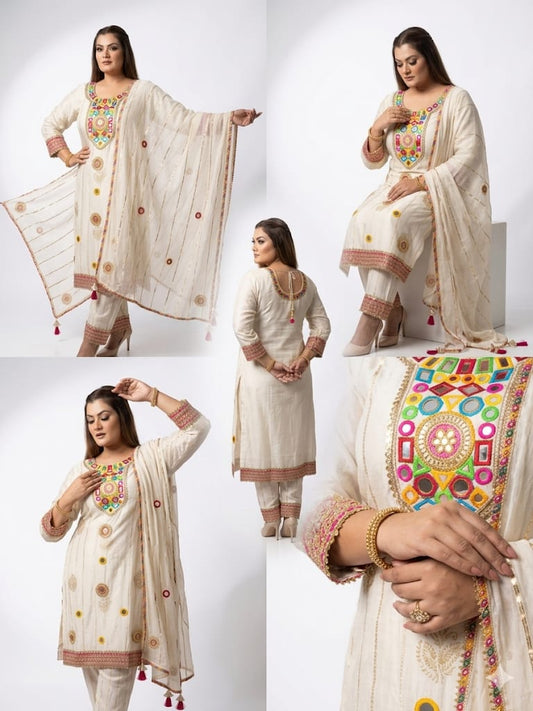 The Lvory Phulkari Fusion (Glass Tissue)