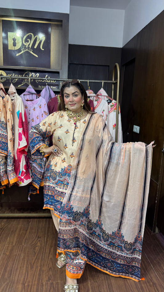 Masleen Cotton Farshi Salwar Suit