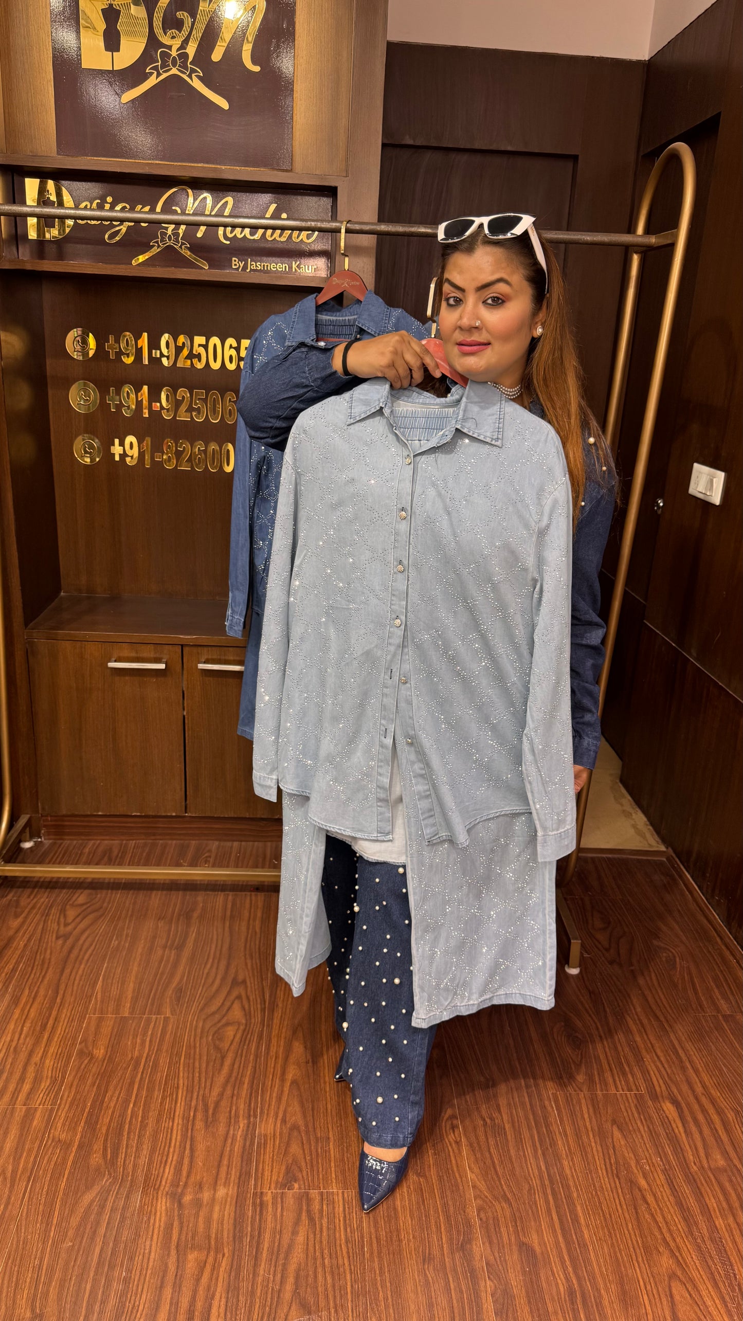 Aznira (Denim Cordset)