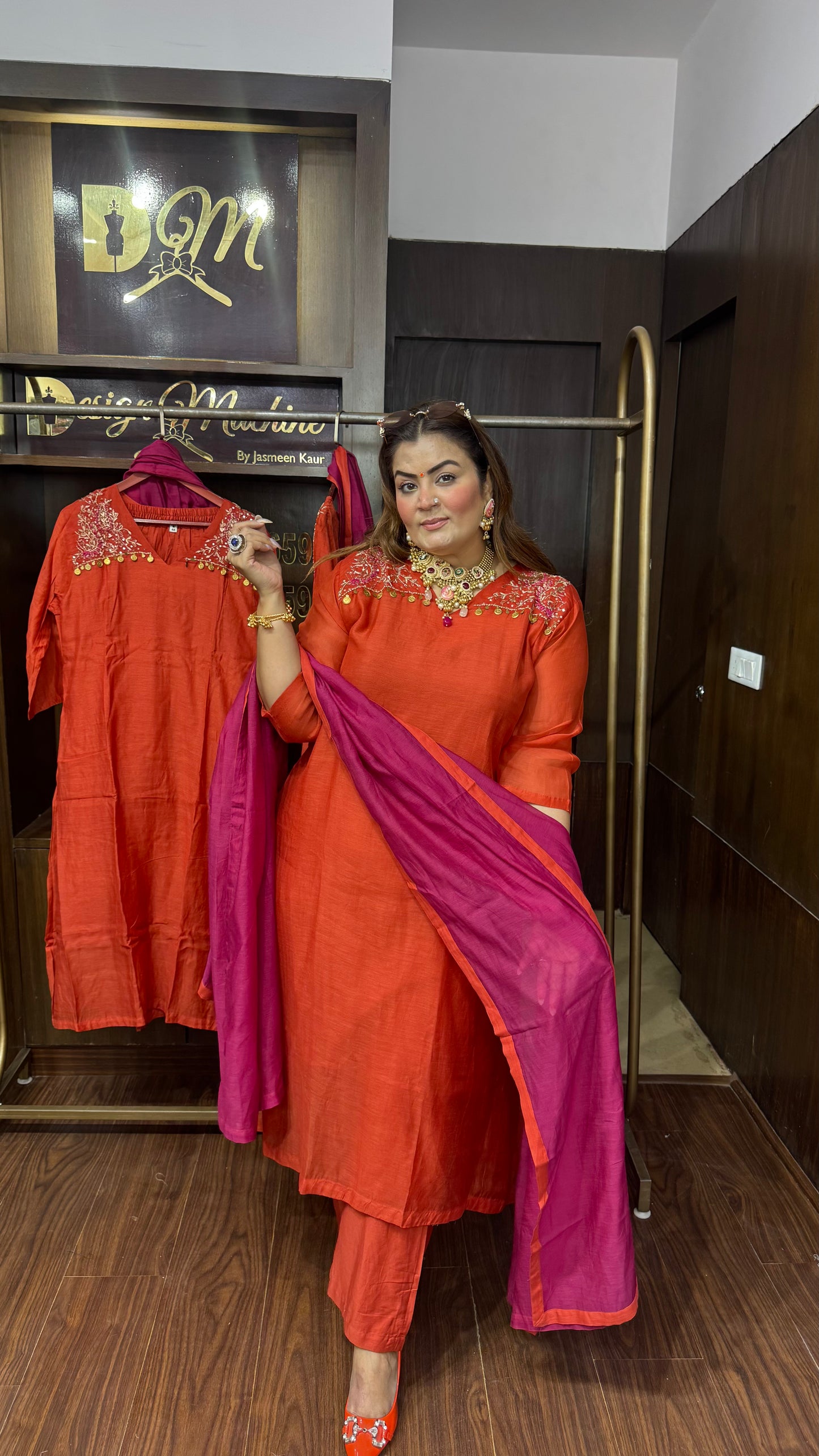 Hridya (Mal Chanderi Anarkali Suit)