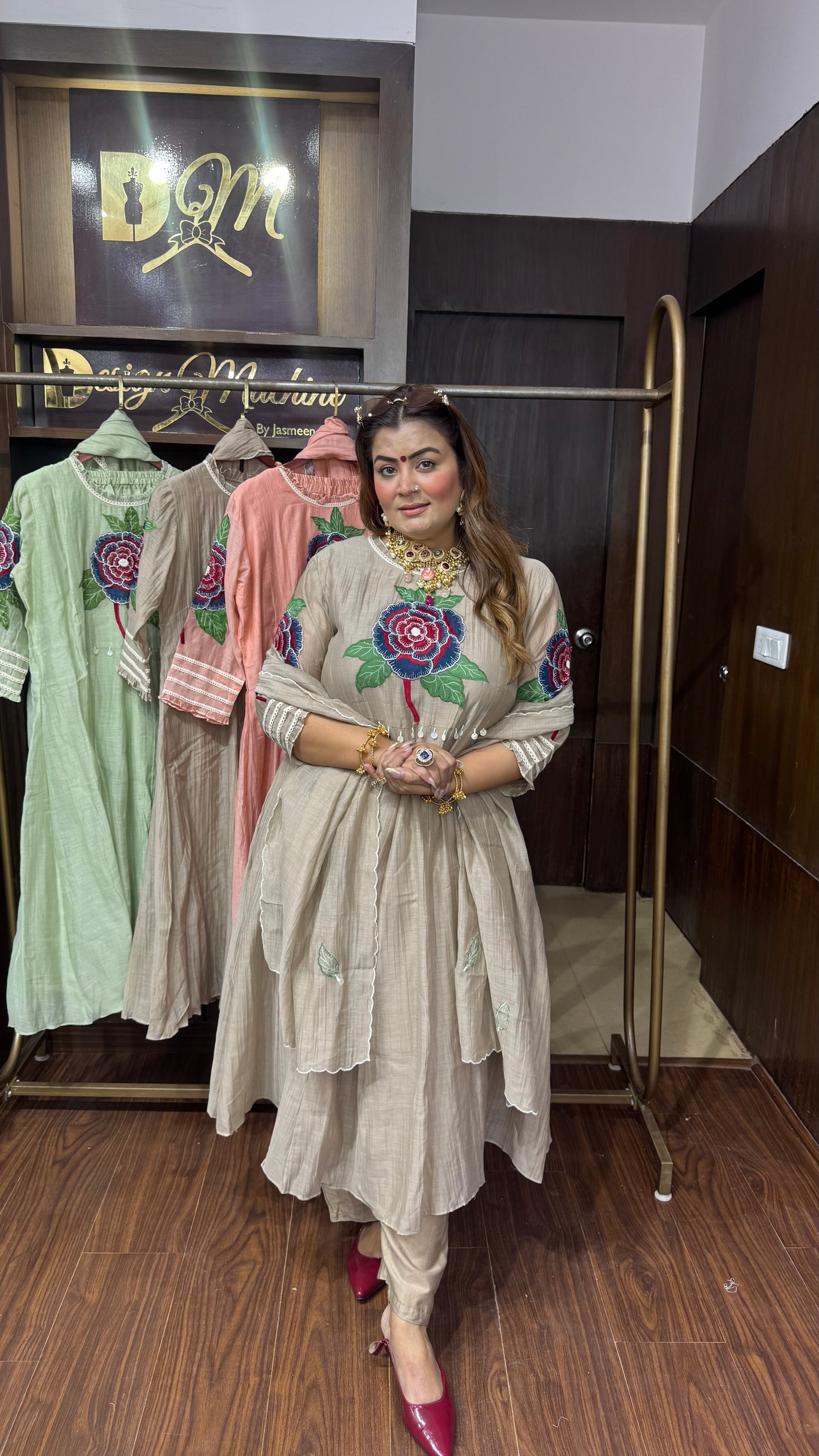 Ria (Mal Chanderi Anarkali Suit)