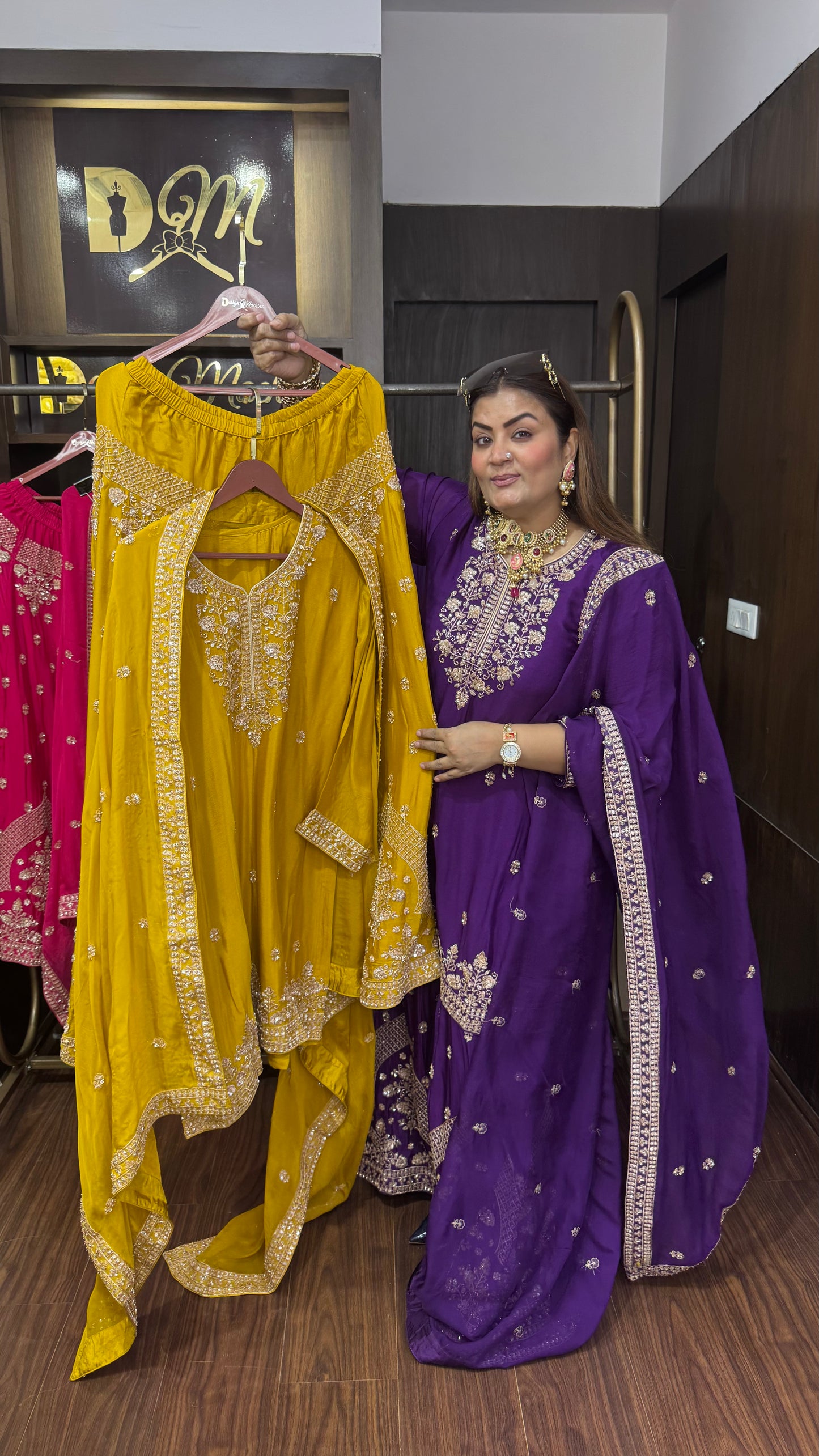 Velaris (Pure Chinnon Sharara Suit)