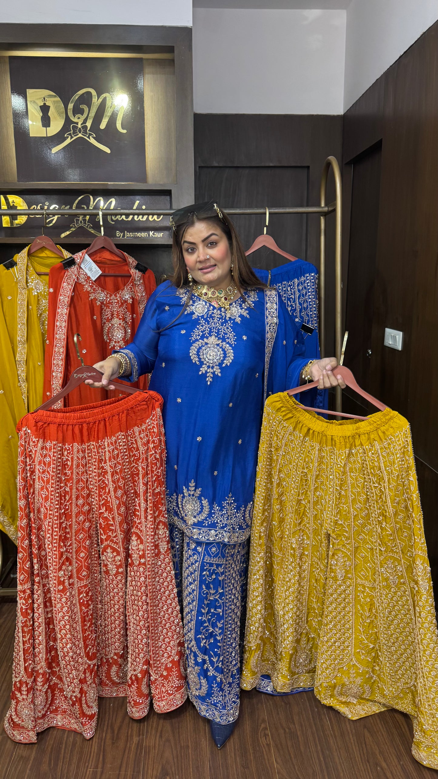 Nyralis (Pure Chinnon Sharara Suit)