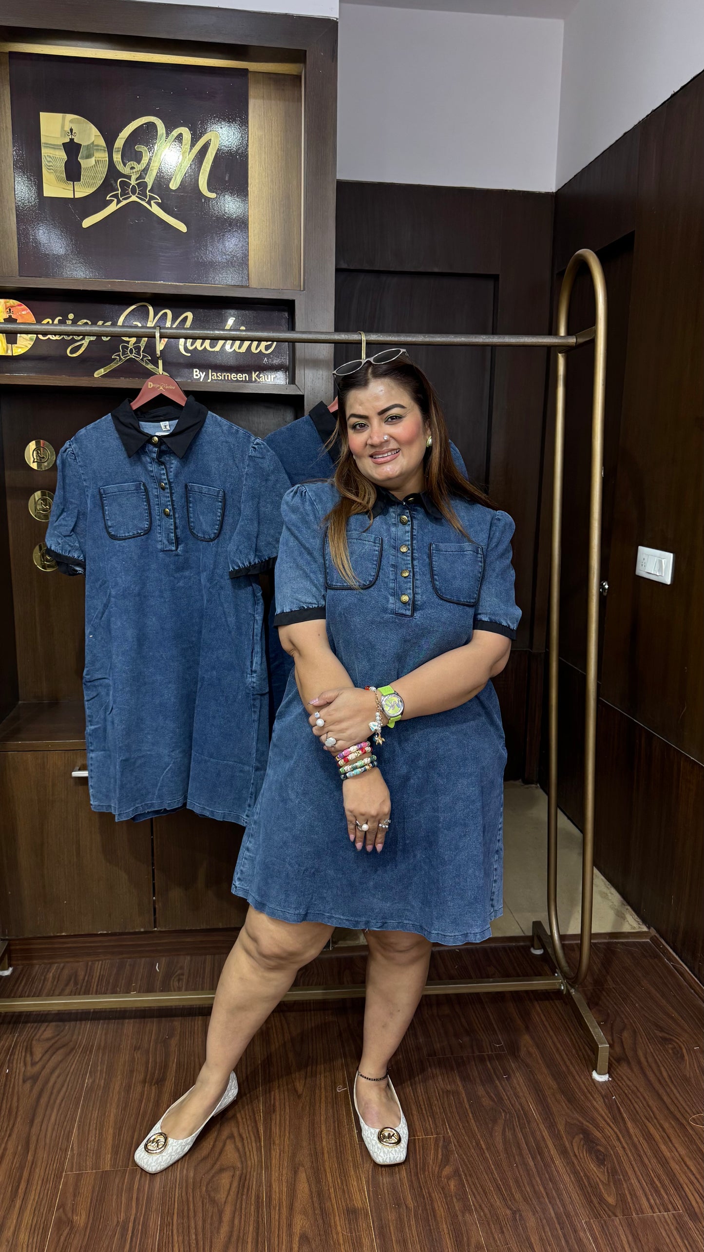 Aveline Denim Dress