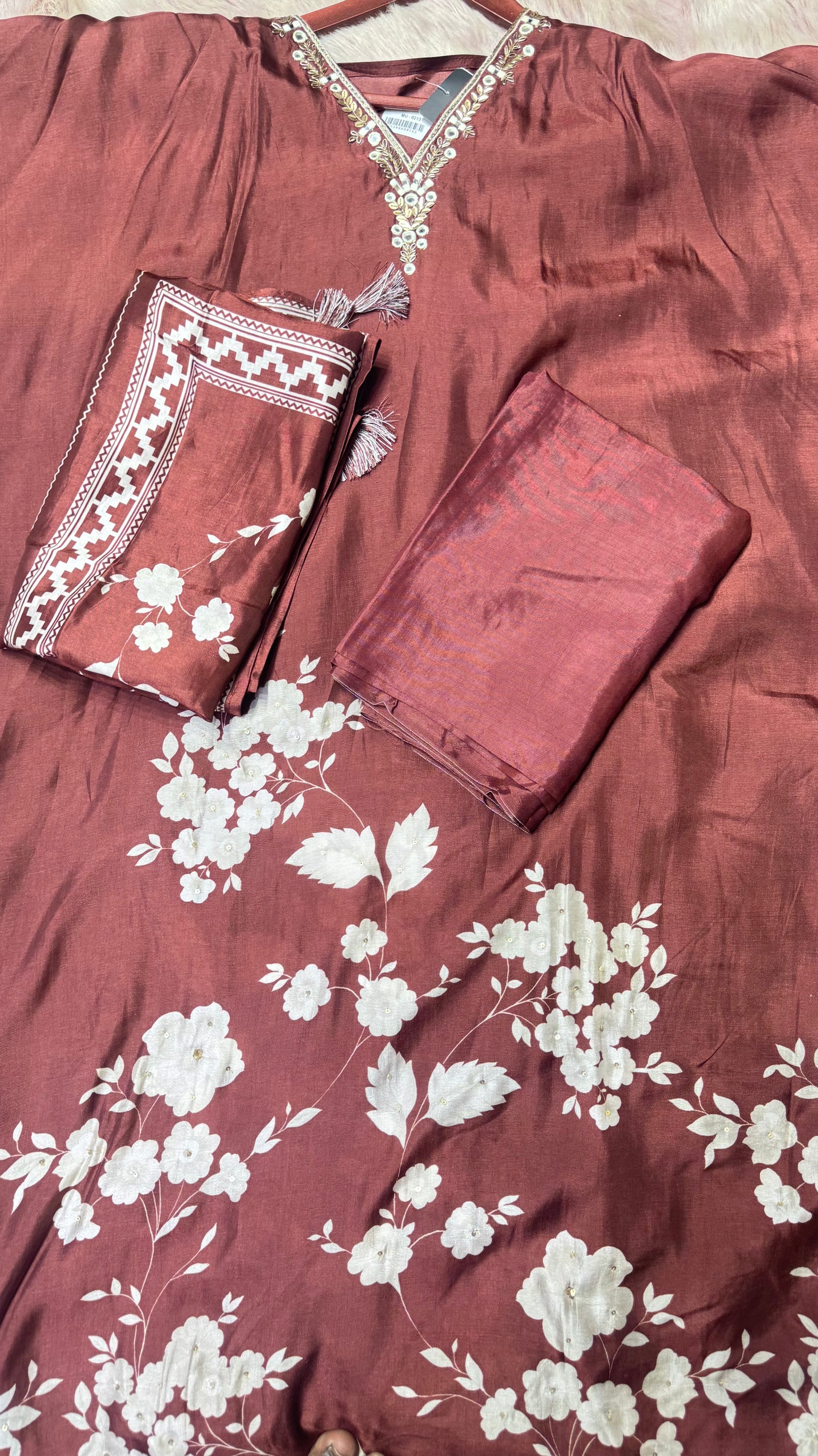 Pure Masleen Cotton (Unstitch Suit)