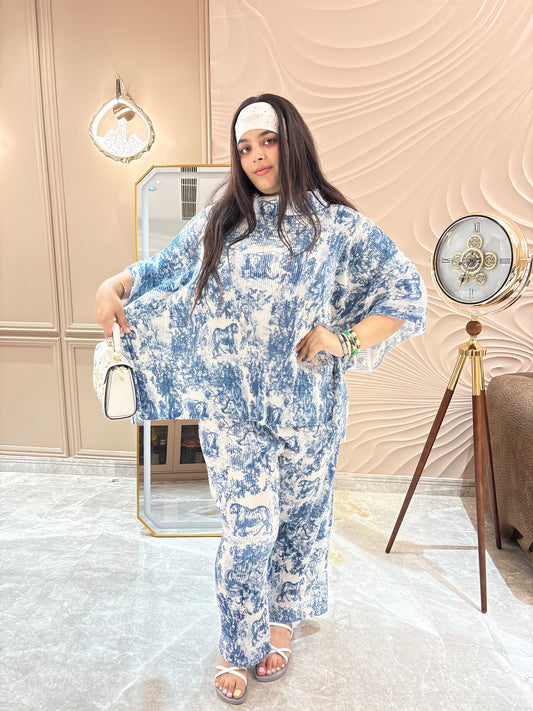 Aavya (Lion Print Magic Fabric Cordset)