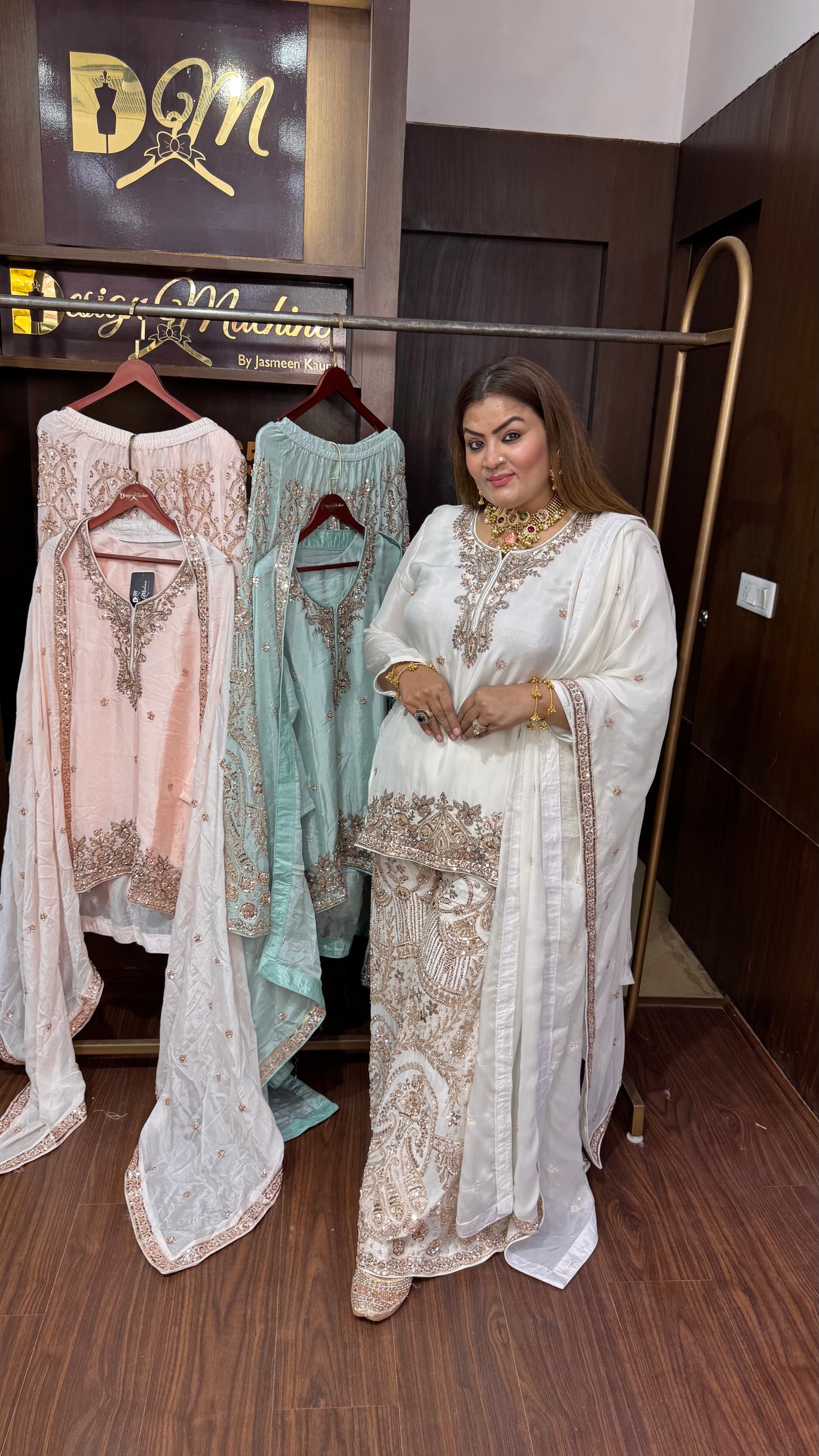 Zemora (Pure Chinnon Crepe Sharara Suit)