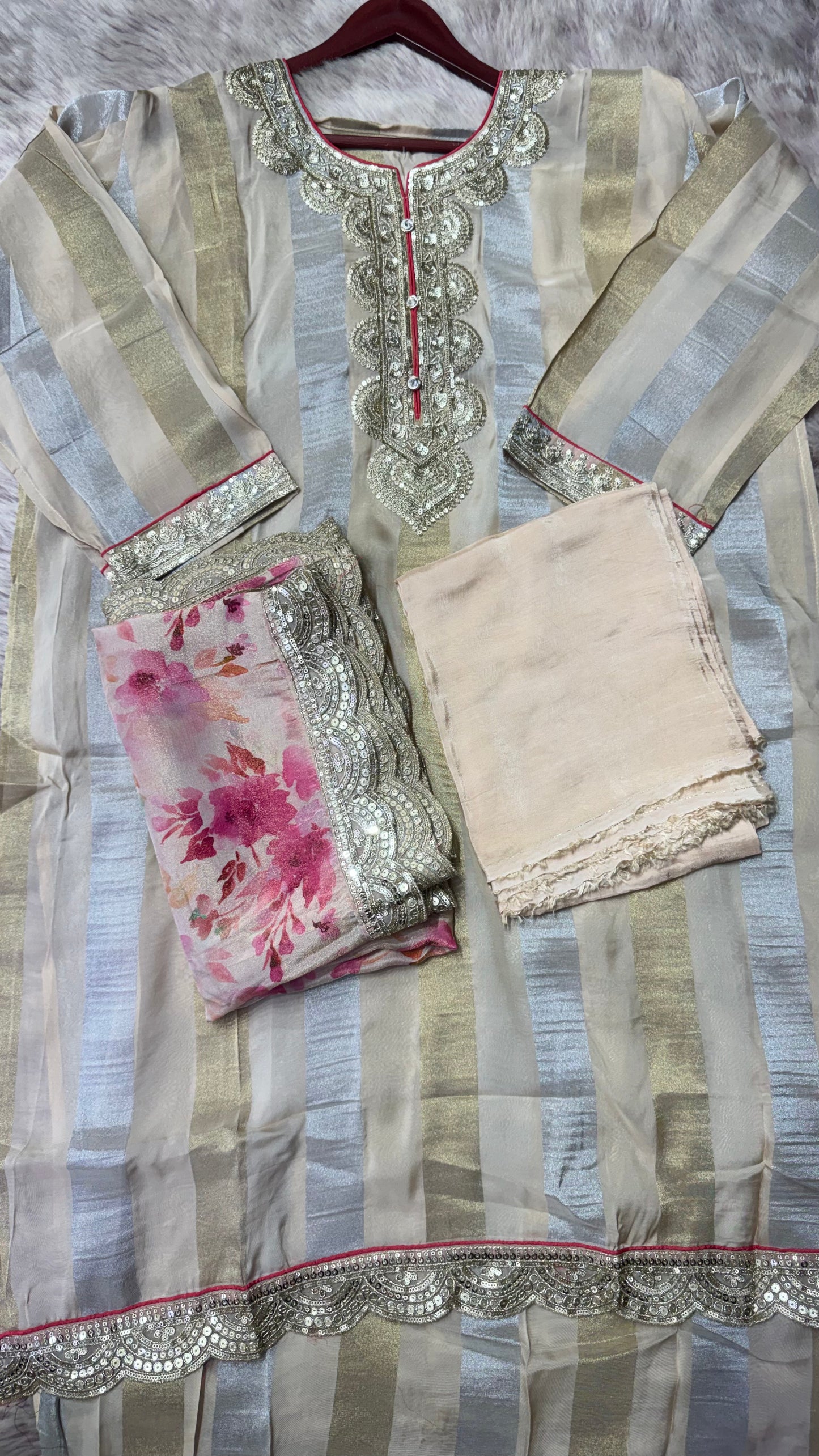 Shimmer Tissue Unstitched Suit