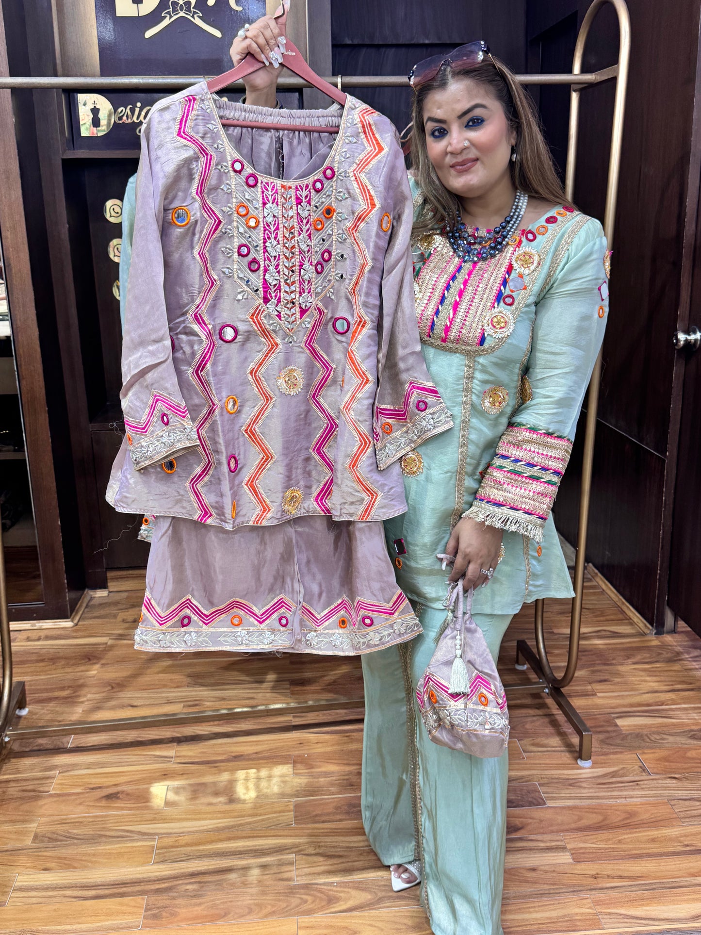 gota pati coordset with potli