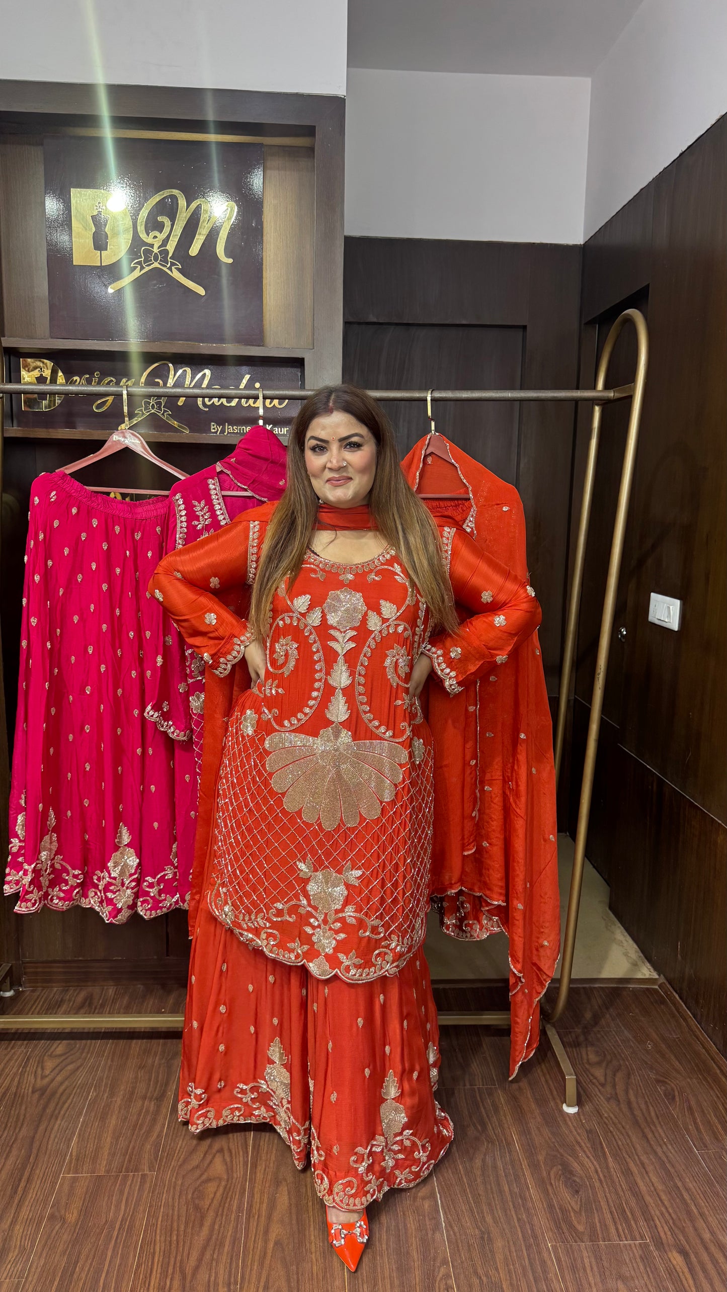 Ayesha (Pure Chinnon Sharara Suit)