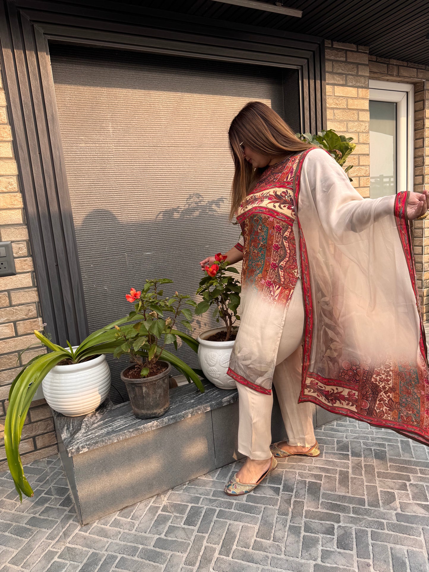 Elara Crepe Suit