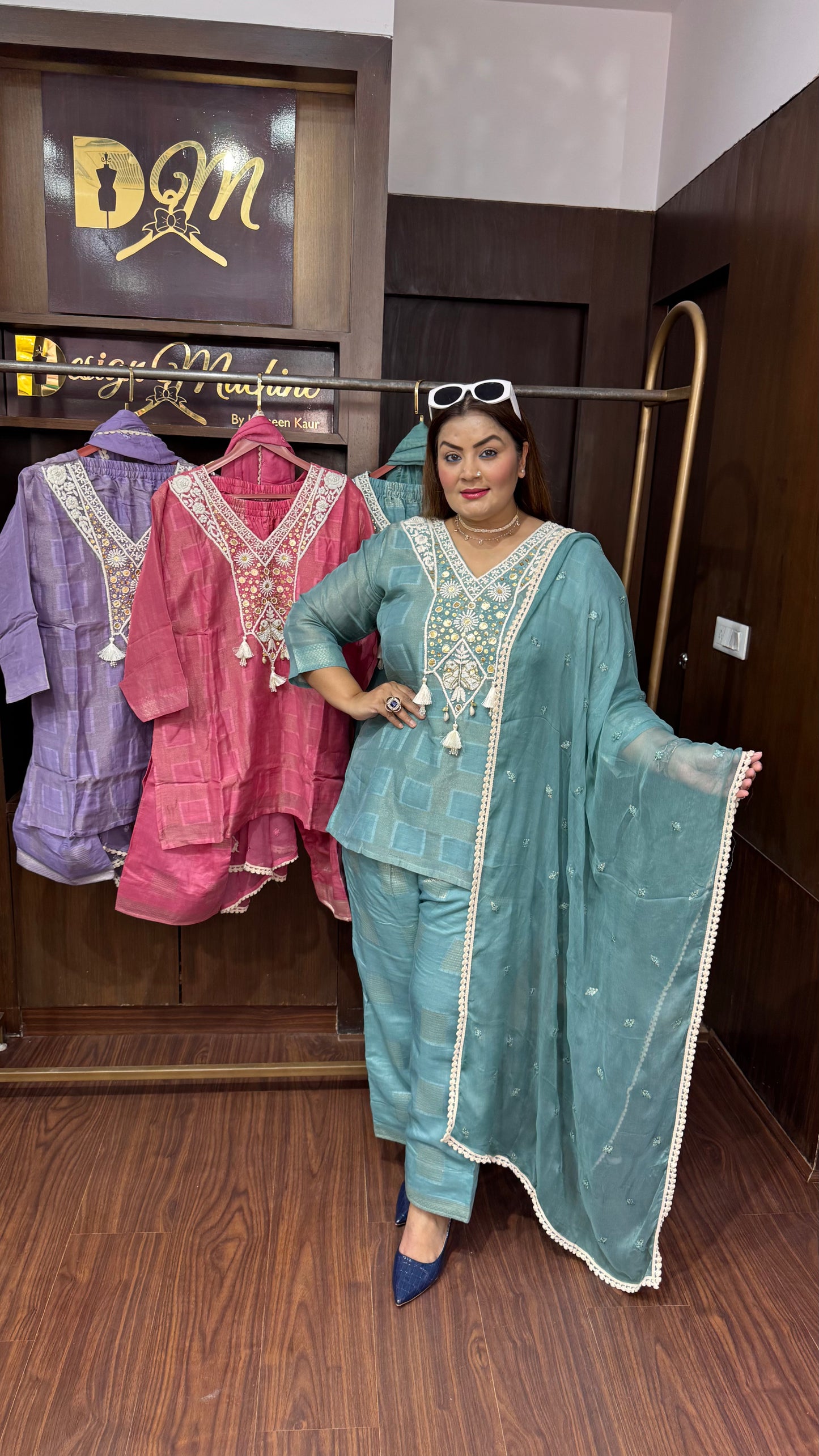 Orevia (Pure Crepe Farshi Slawar Suit)