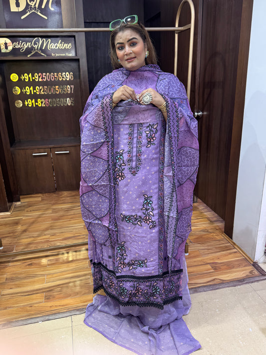 bandani print tissue suit