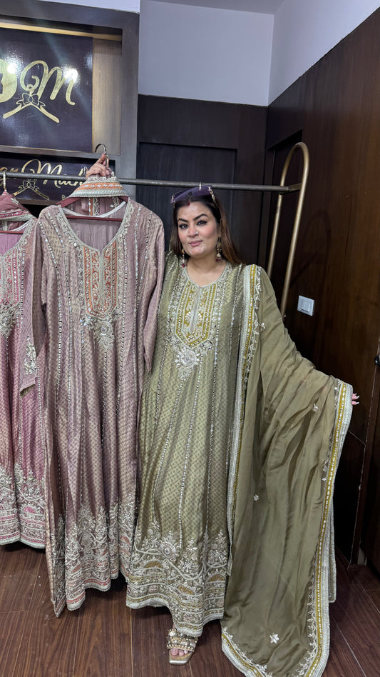 Ritika (Banarasi Anarkali Suit)