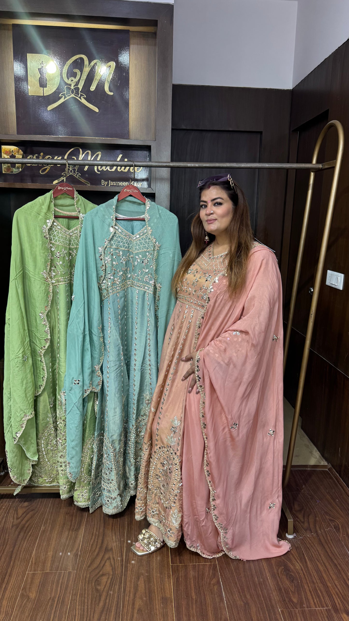 Ridhu (Glass Tissue Anarkali Suit)