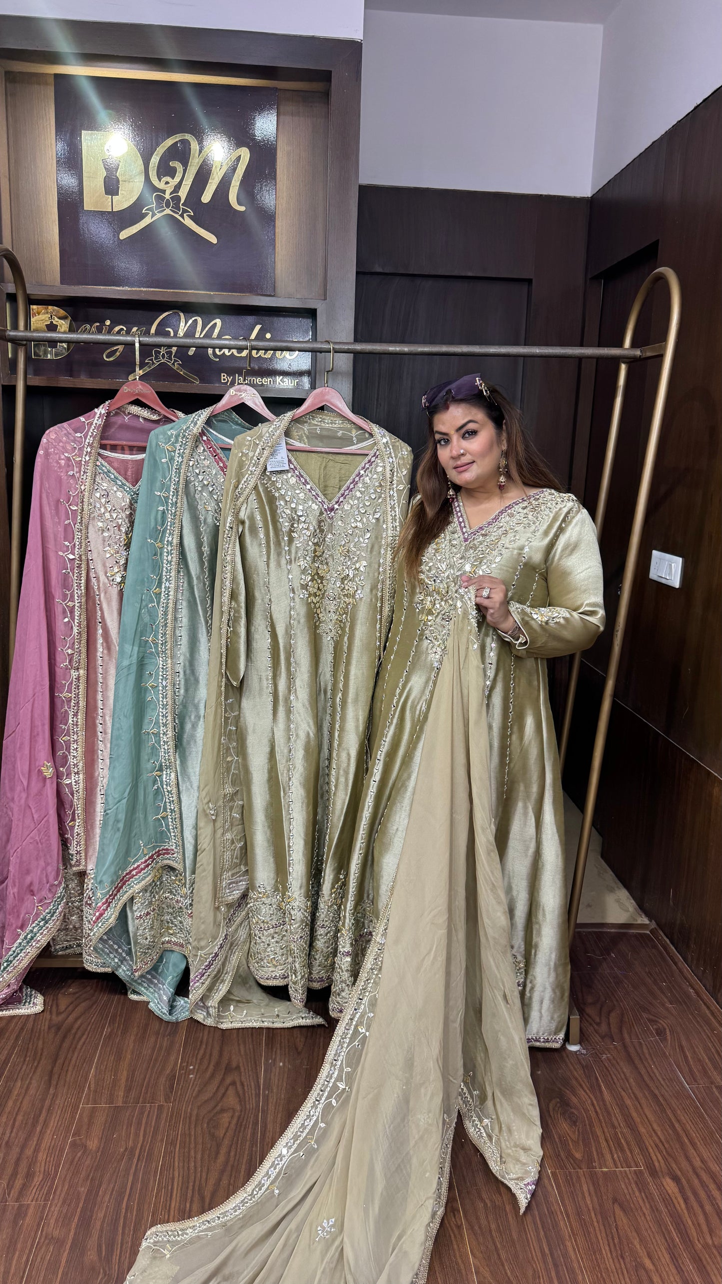 Ridhima (Glass Tissue Anarkali Suit)