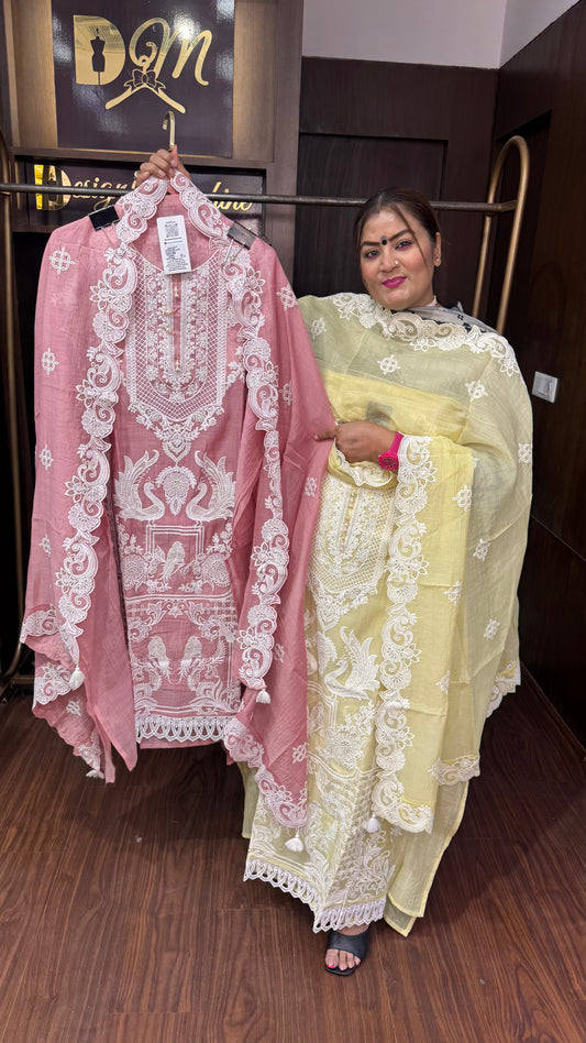 Ruhanni (Malmal Cotton Unstitch Suit)