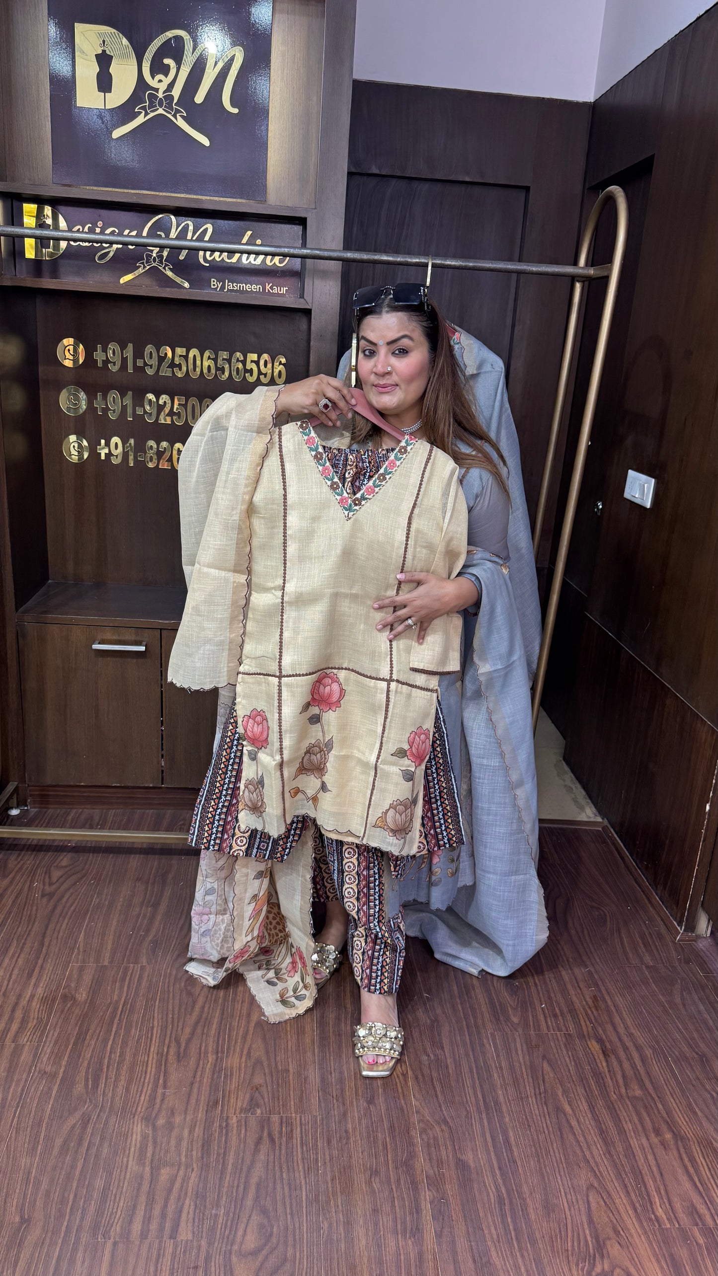 Elira ( (Masleen Cotton Farshi Salwar Suit)