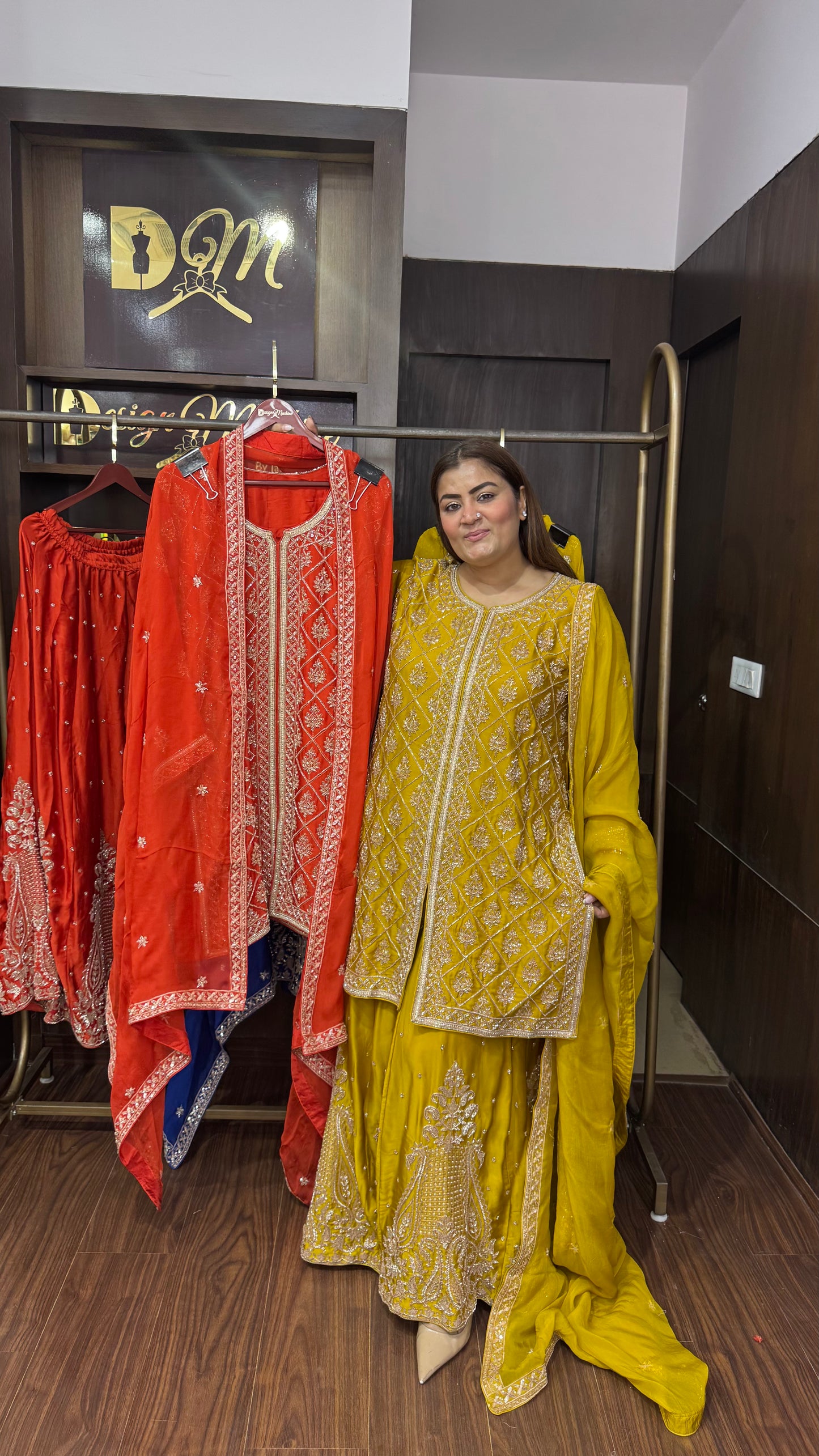 Alinae (Pure Chinnon Fabric Sharara Suit)
