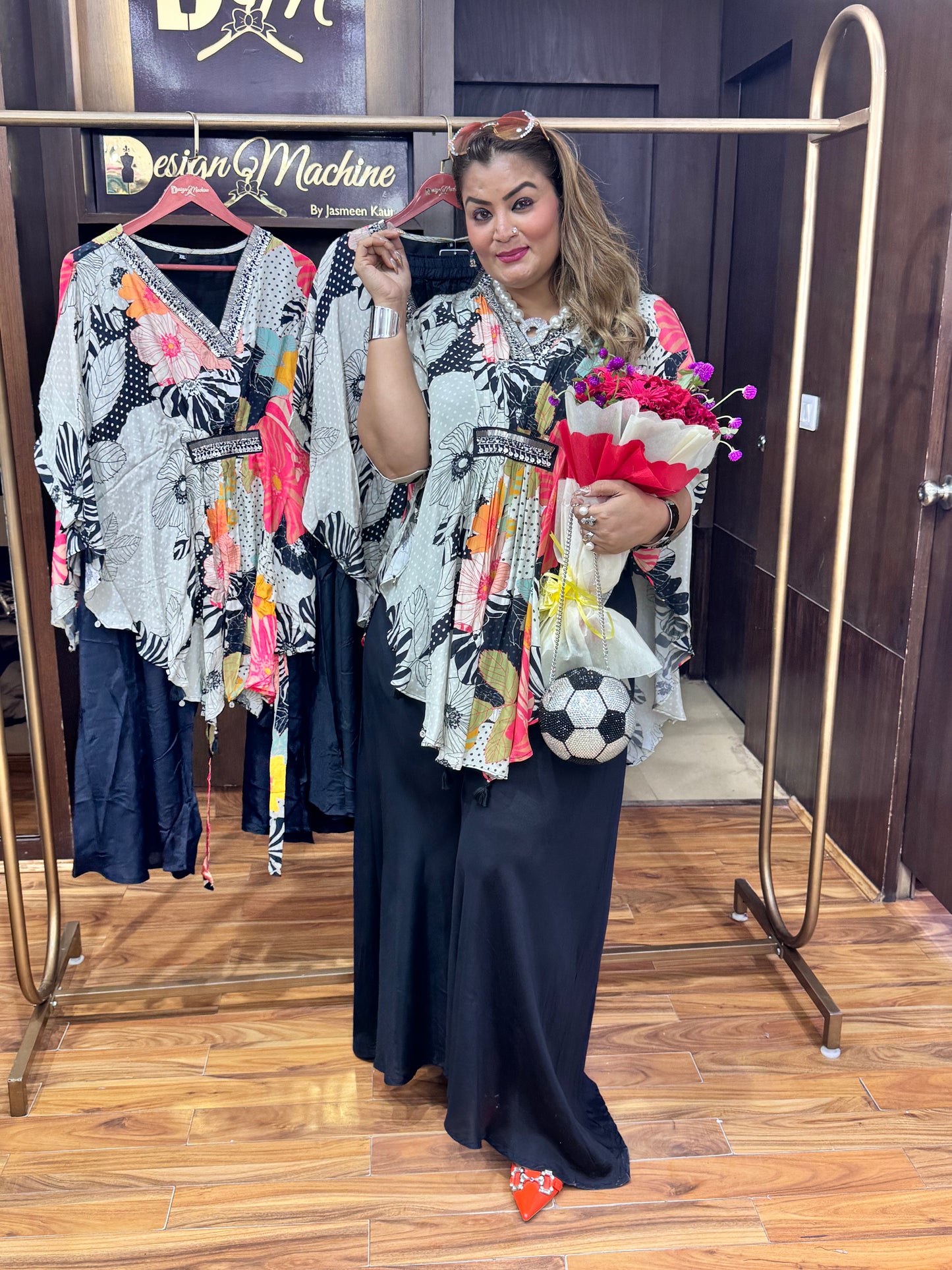 kaftan coordset pure crepe