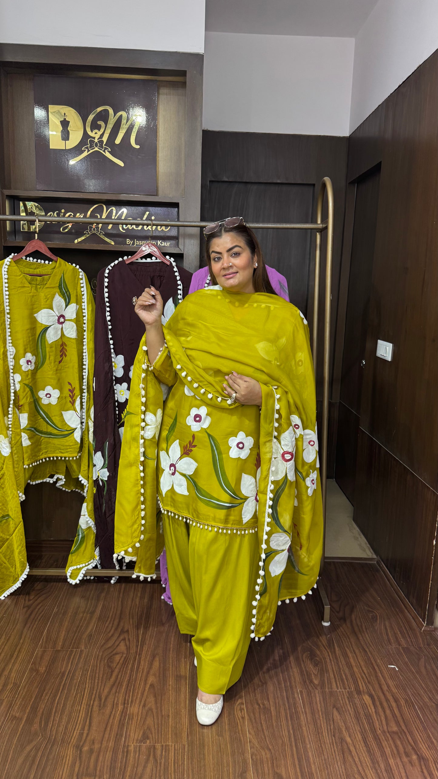 Pure Glass Tissue (Farshi Salwar Suit)