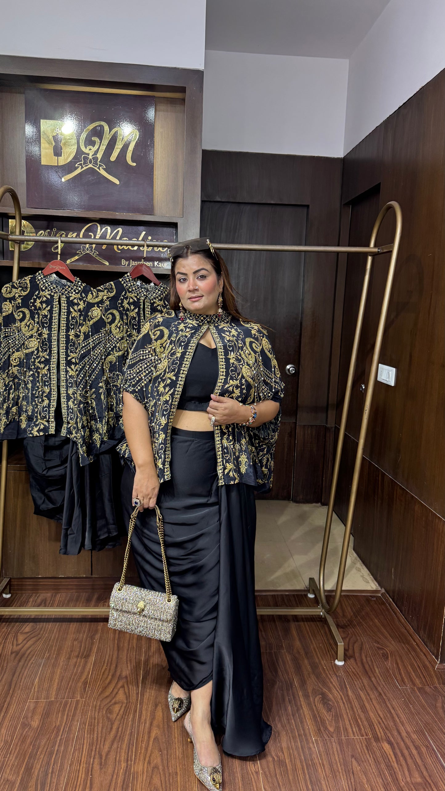 Rishika (Pure Crepe 3 Piece Indo Western)