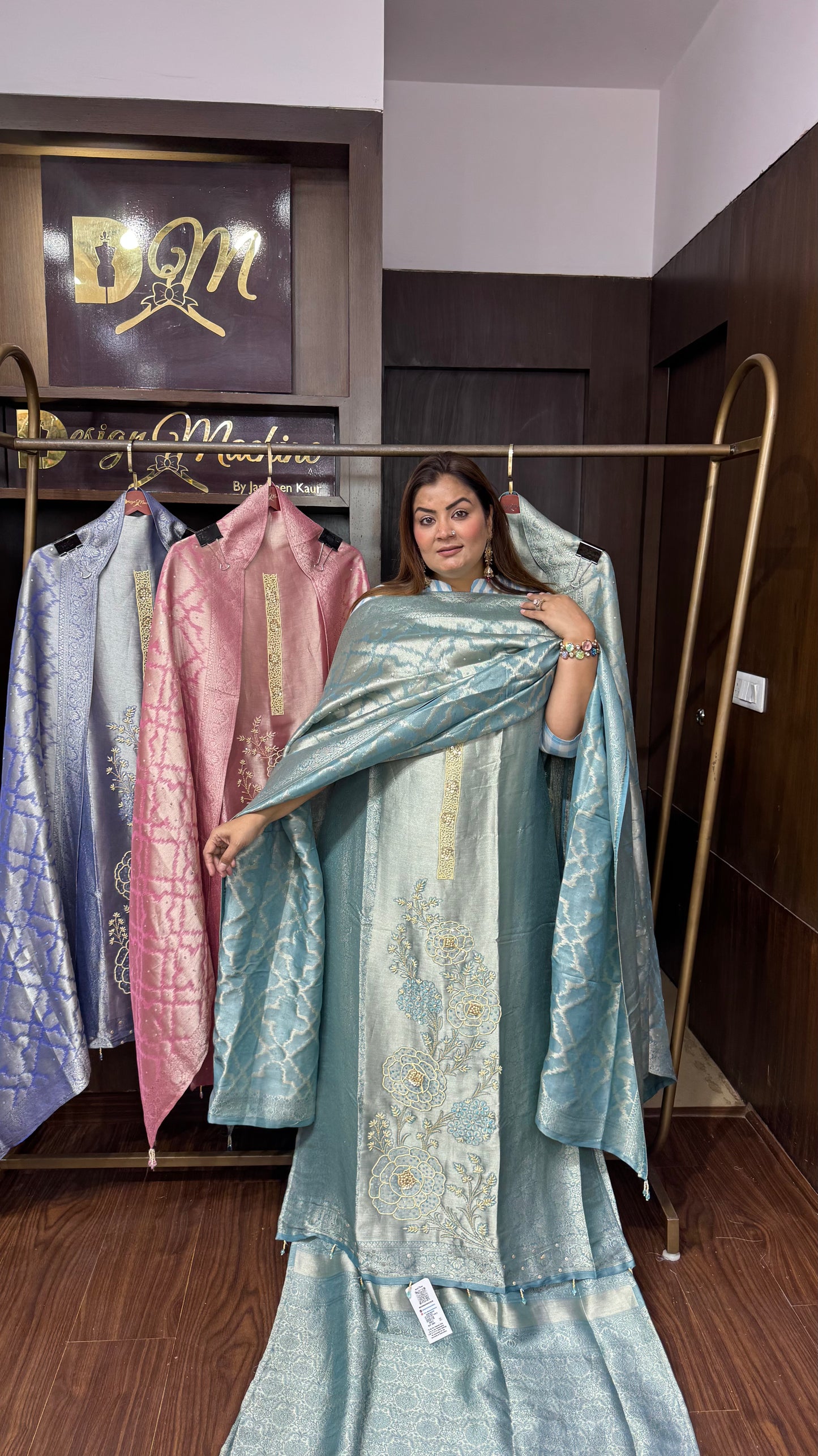 Brocade Banarasi Unstitch Suit
