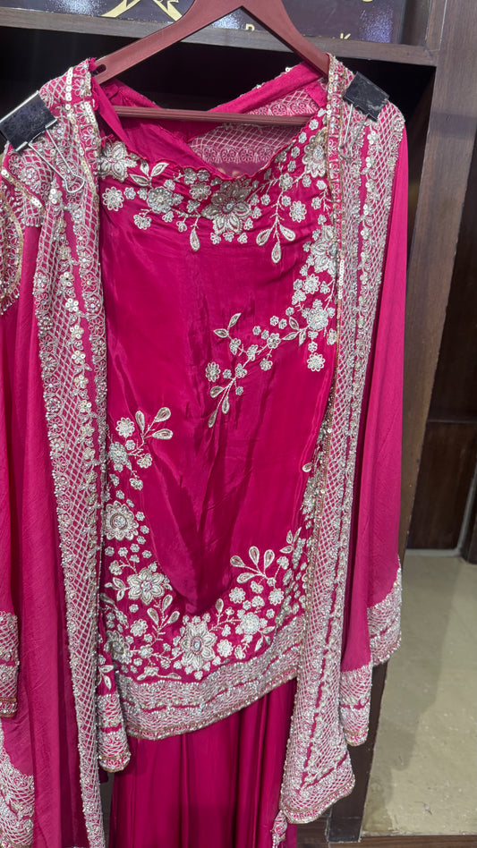 Rysa (Pure Crepe 3 Piece Indo Western)