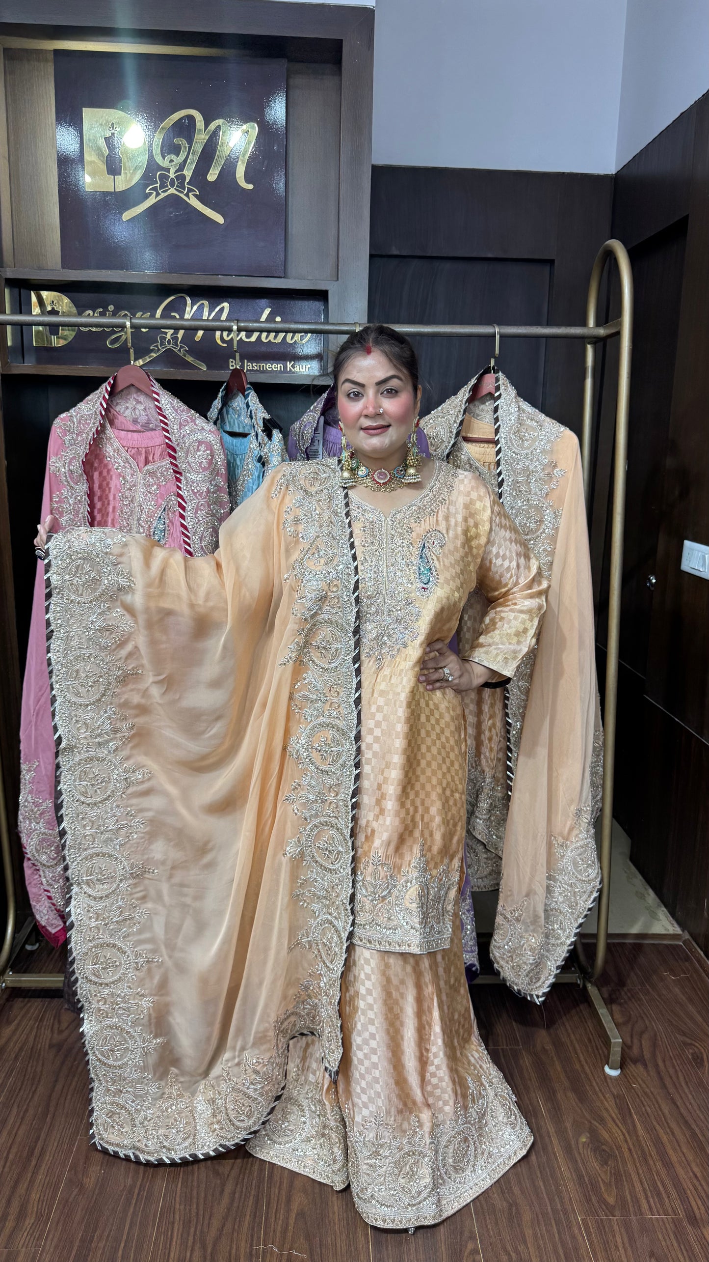 Meher Pure Crepe Sharara Suit