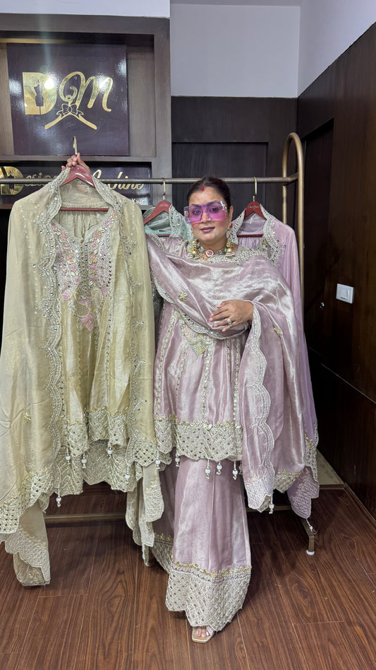 Zehra Pure Chunon Farshi Anarkali Suit