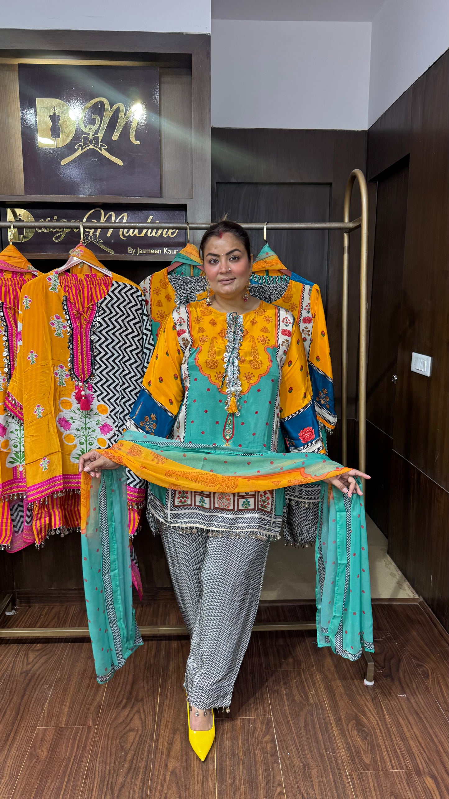 Eshira Pure Crepe Suit