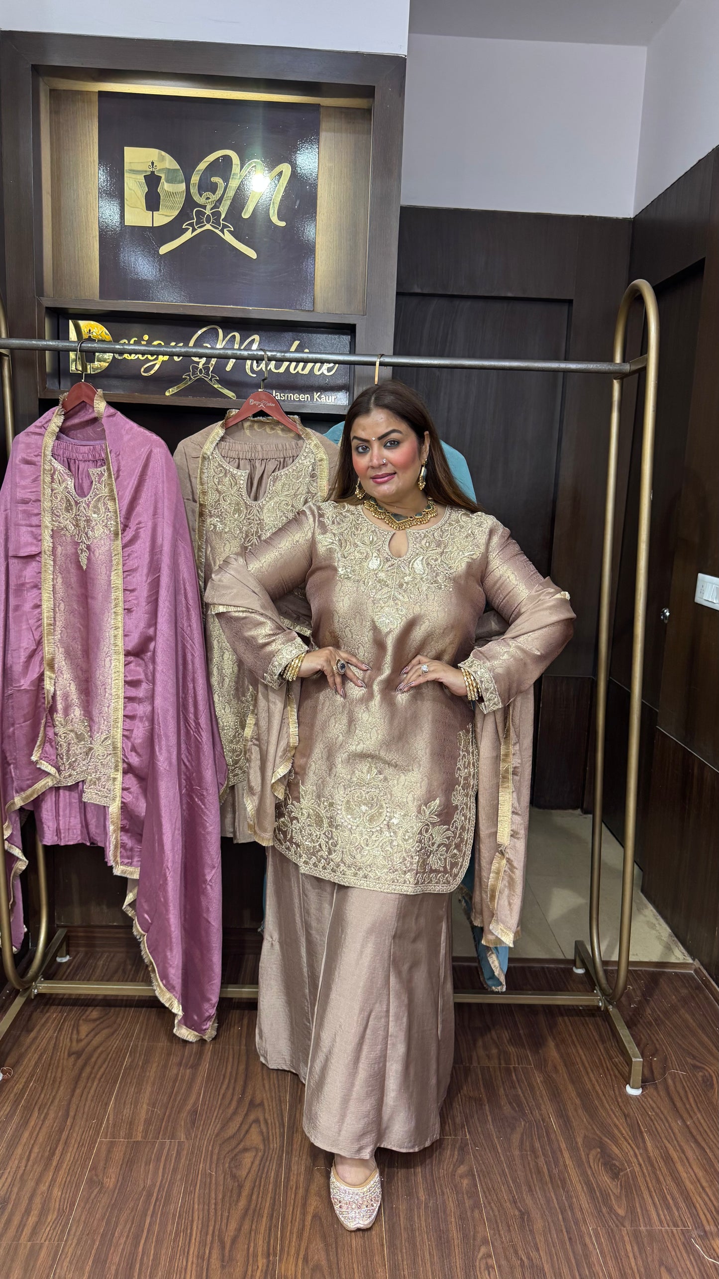 Brocade Banarasi Plazzo With Suit