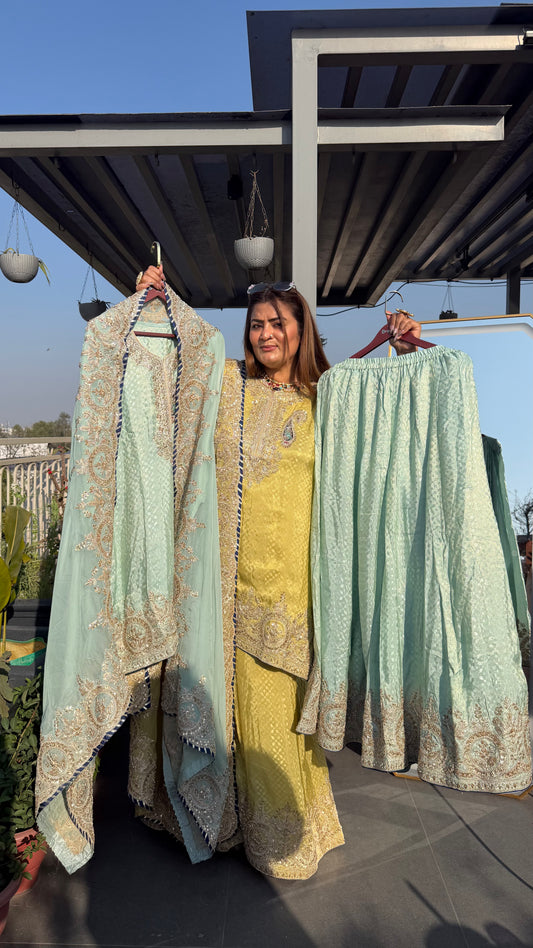 Falak Broket Sharara suit