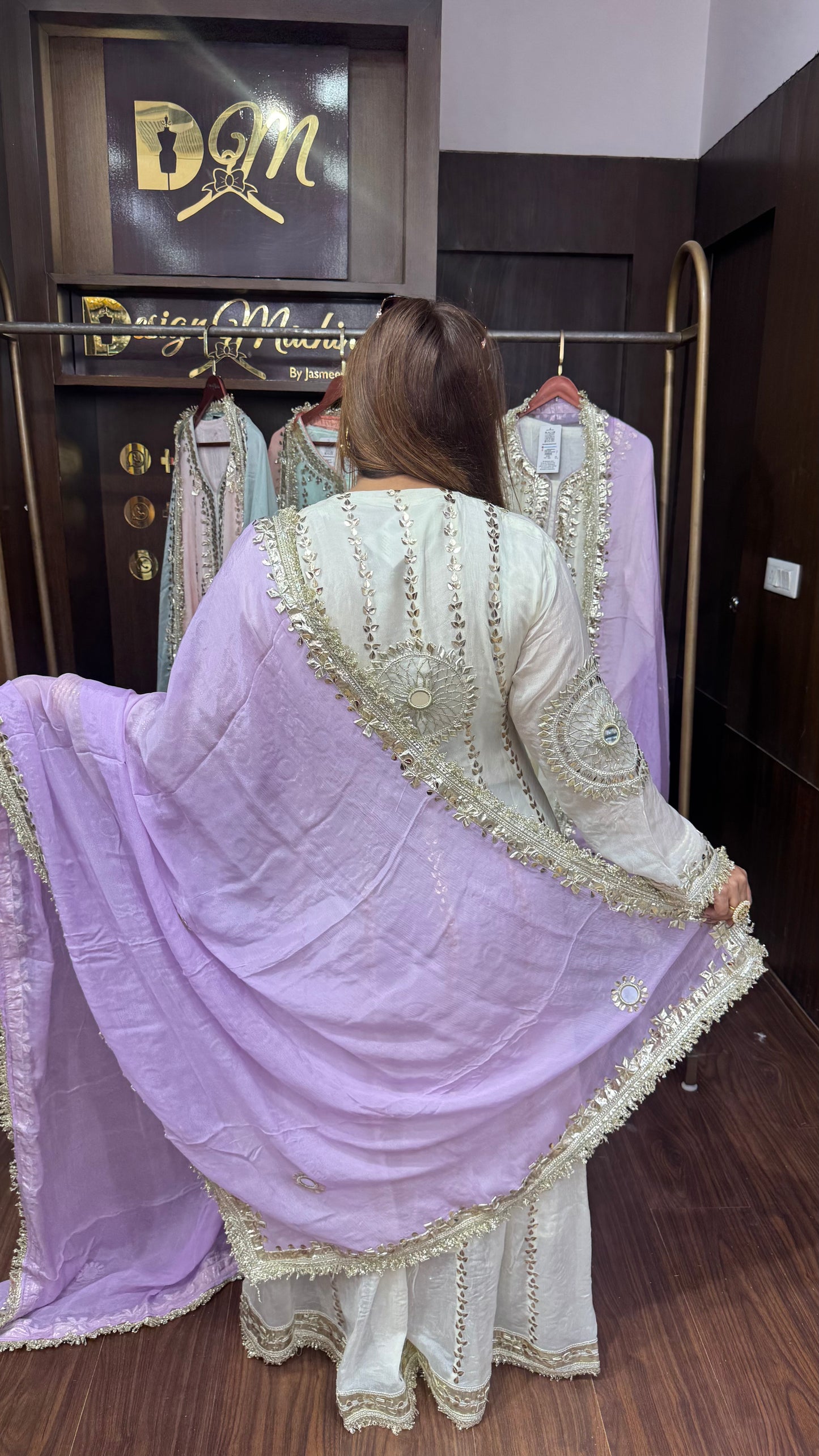 Amish (Pure Chinnon Anarkali Suit)