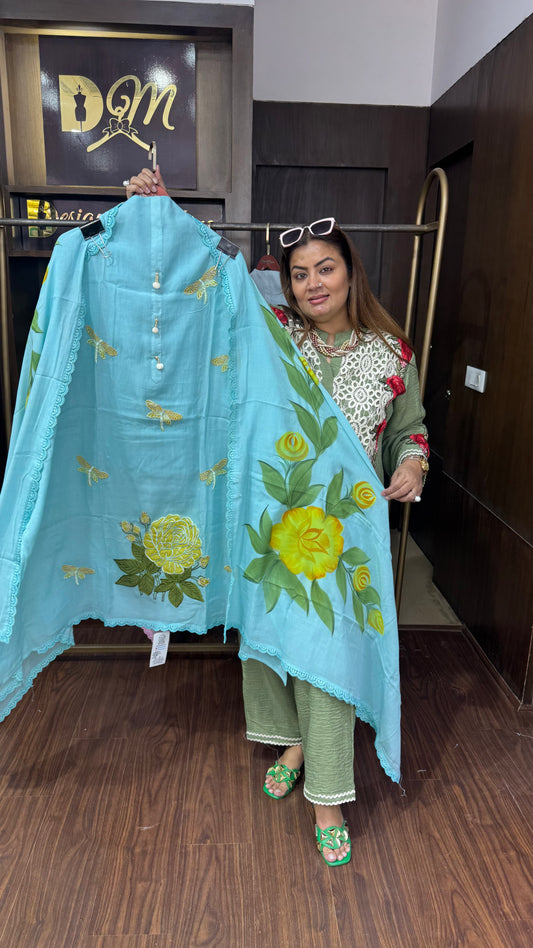 Riana (Cotton Unstitch Suit)