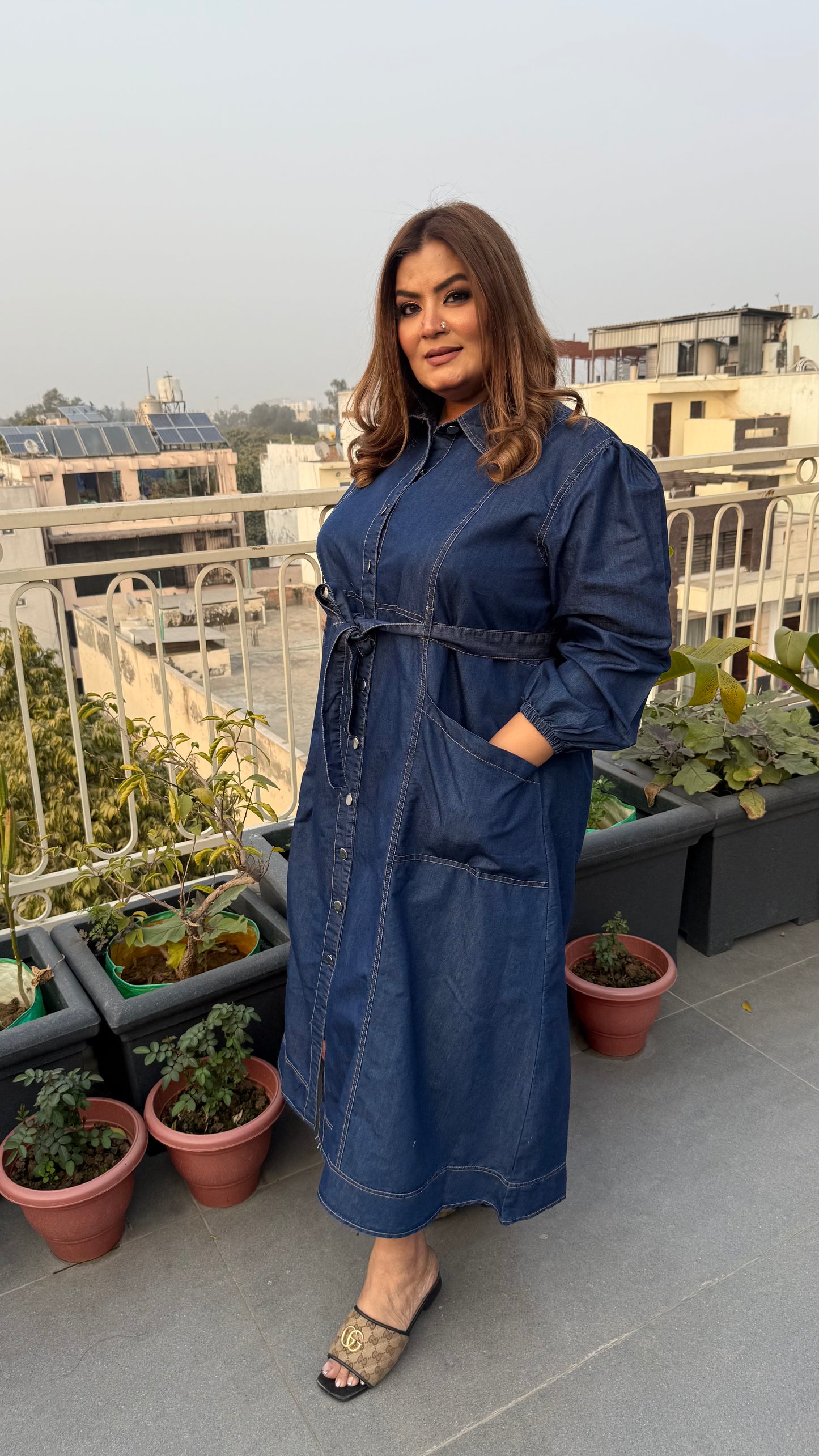Zynesha (Denim Dress)