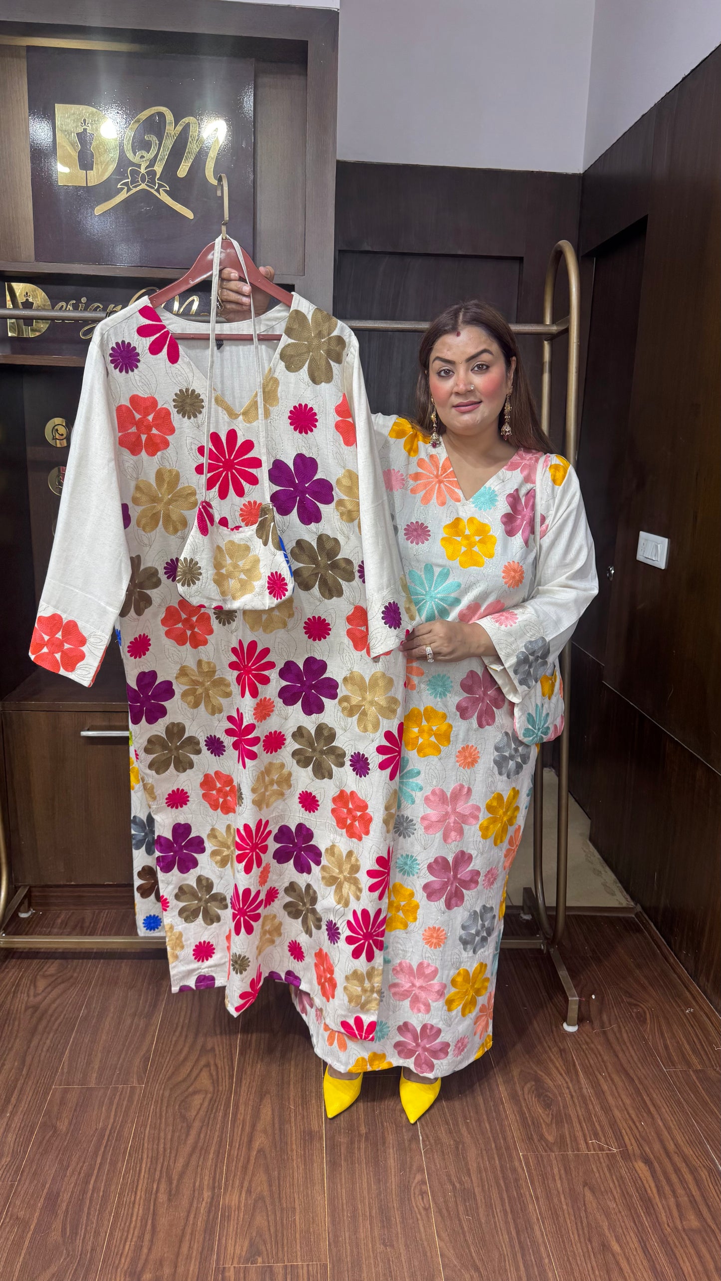 Gulnaaz Cotton Phiran with Potli