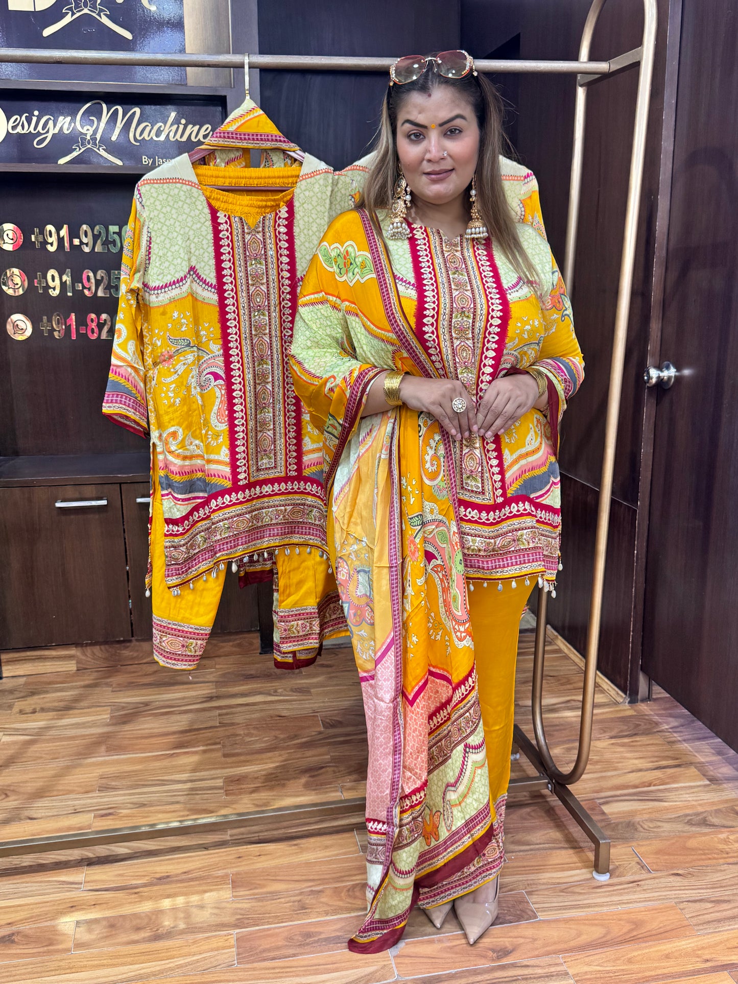 Zari Work Crepe Suit