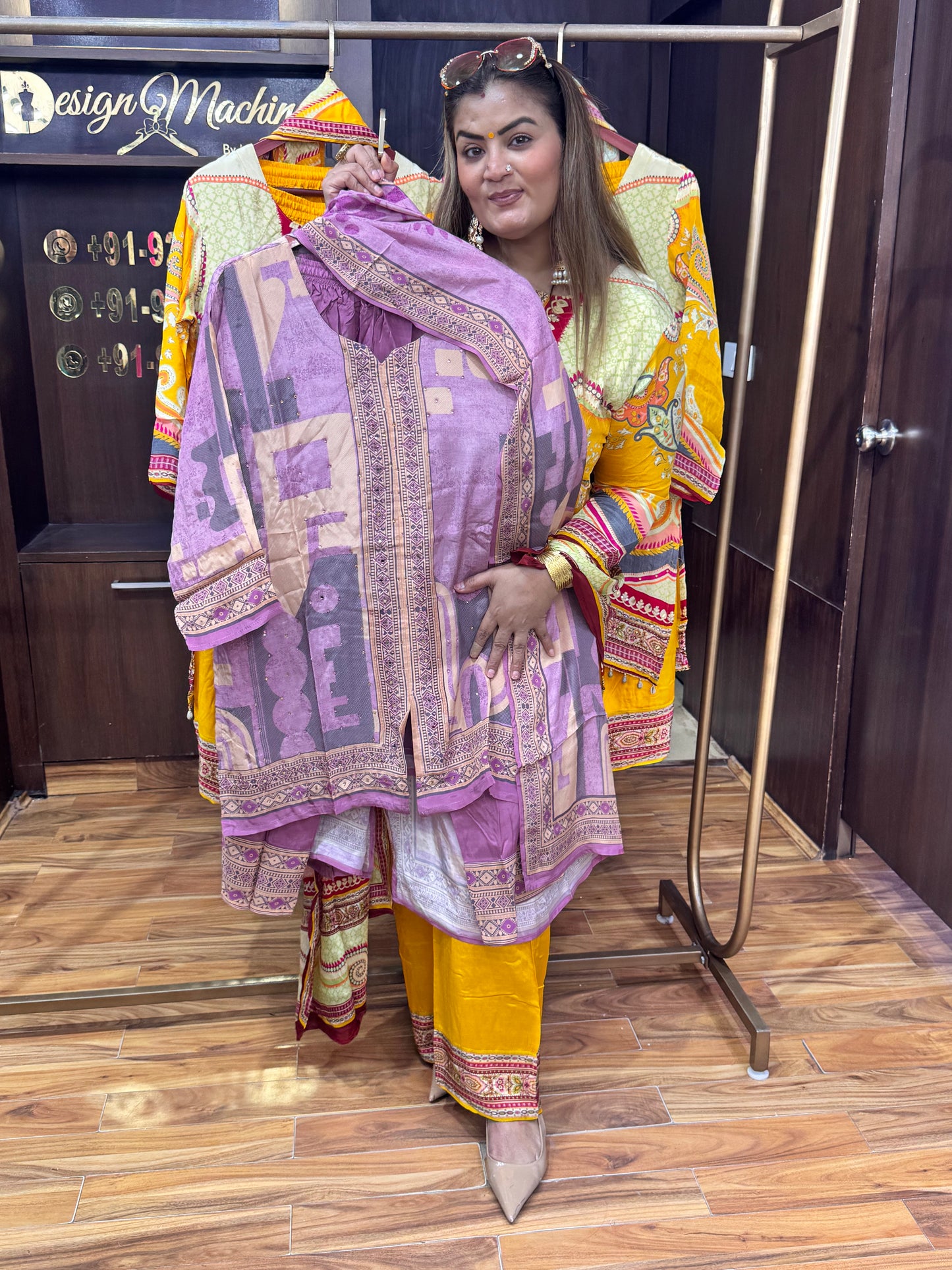 Zari Work Crepe Suit
