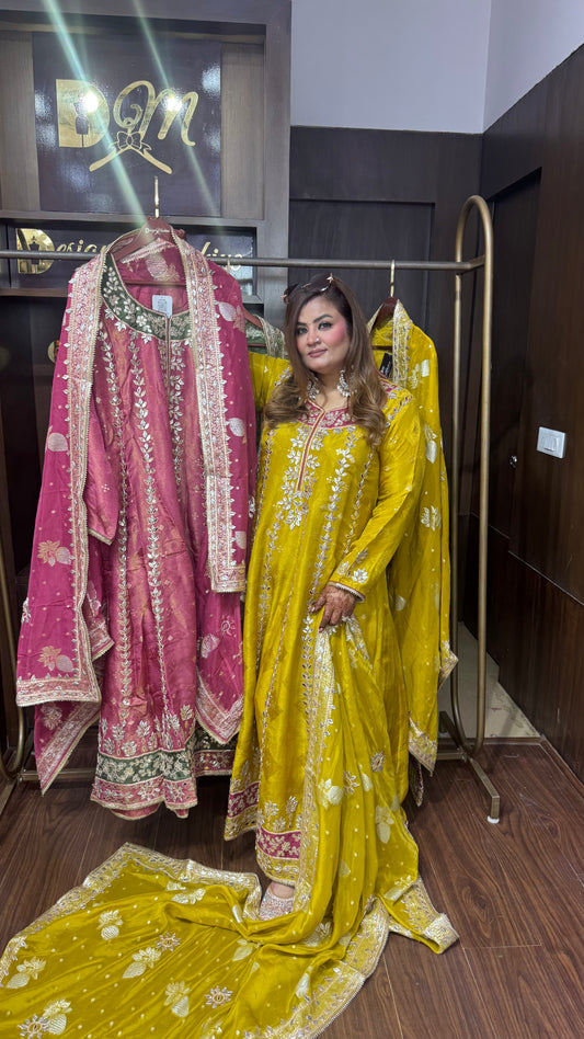 Eshvika Pure Chunon Anarkali Suit