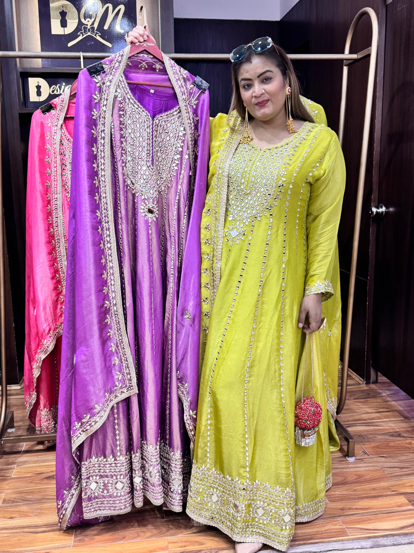 Afsana Crepe Anarkali