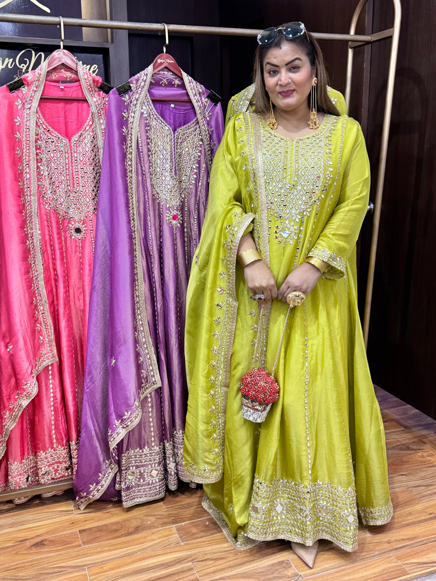 Afsana Crepe Anarkali