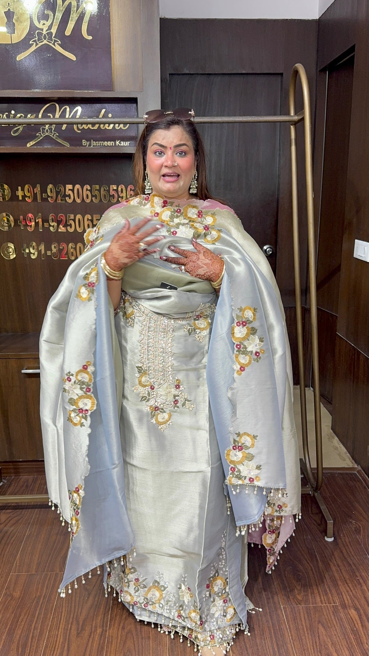 Zarvielle Ziraff Tissue Unstitched Suit