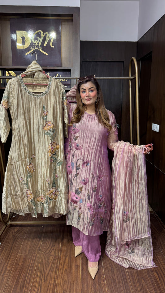 Samyra Glass Tissue Anarkali Suit
