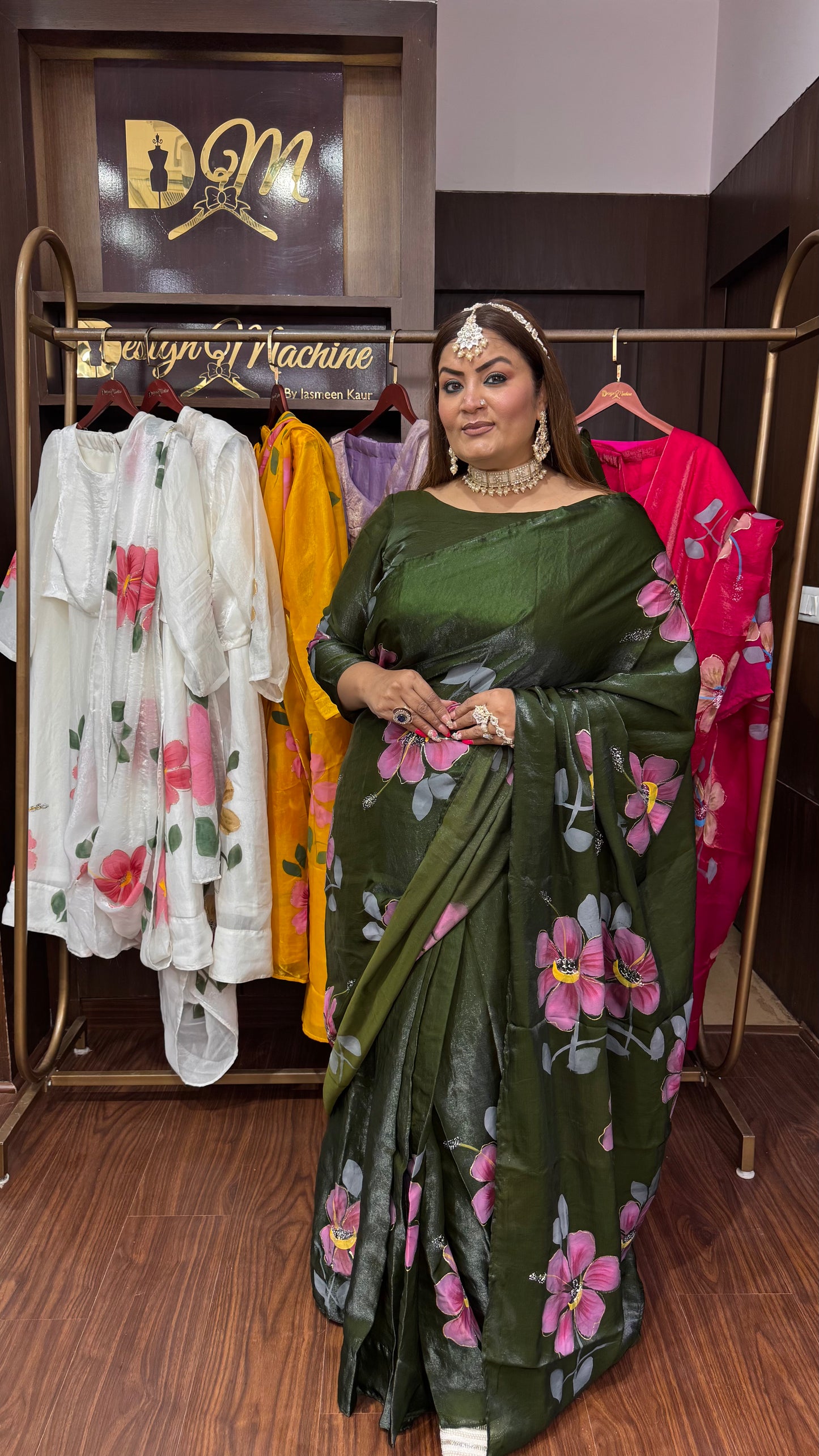 Gulbagh (Glass Tissue Fabric Saree)
