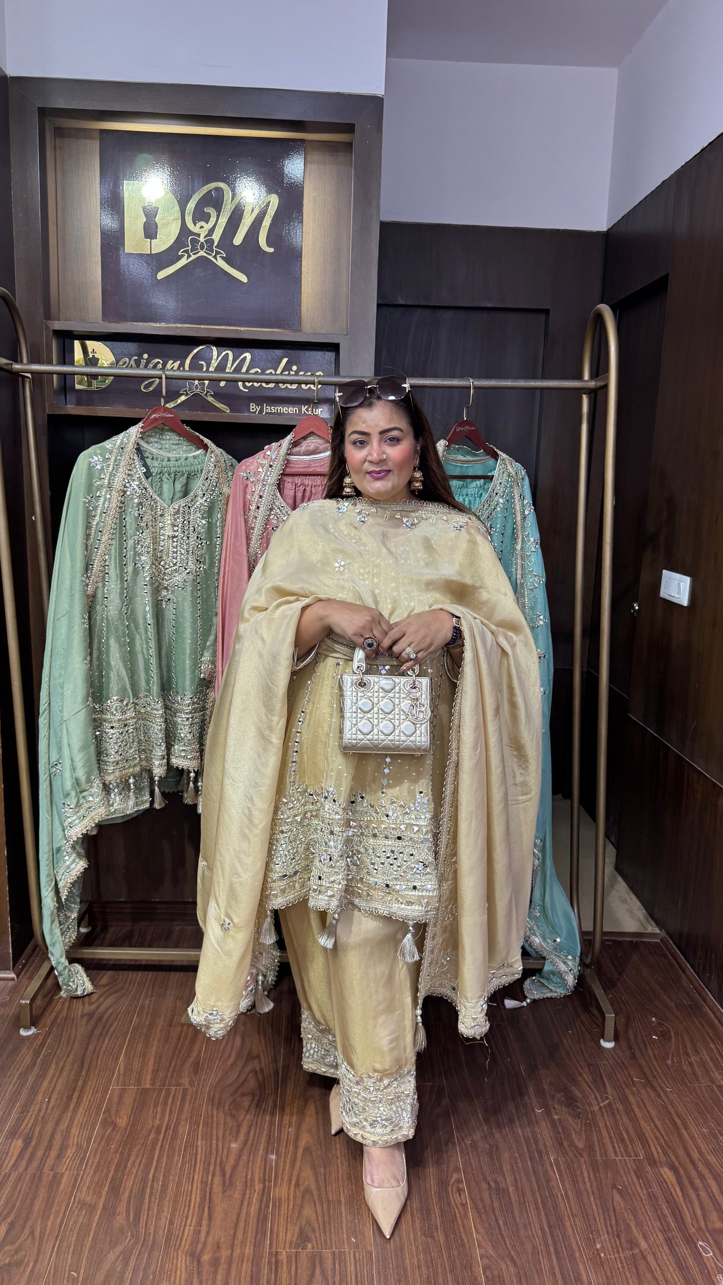 Abhira (Glass Tissue Farshi Salwar Suit)