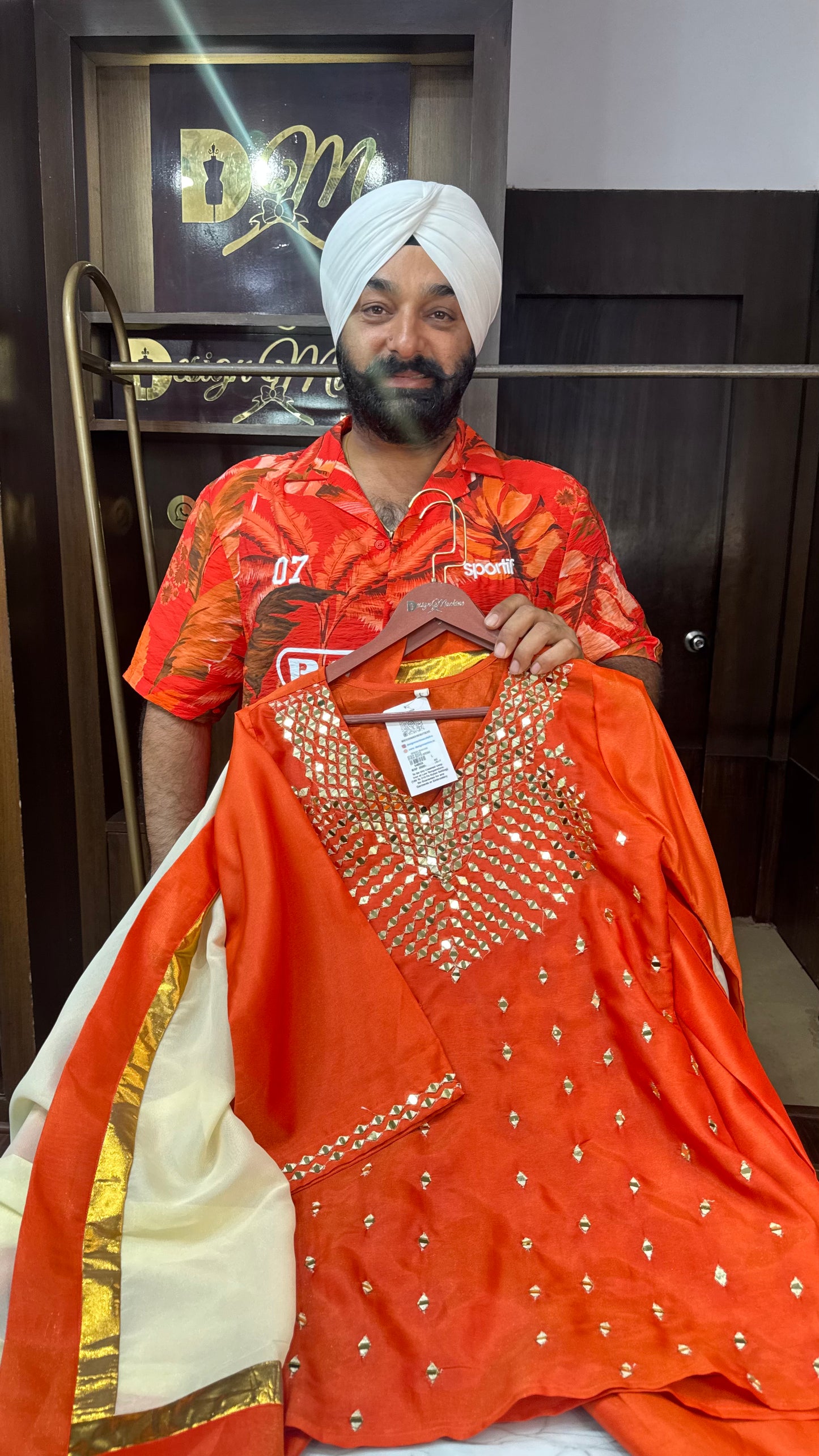Hridya (Glass Tissue Suit)
