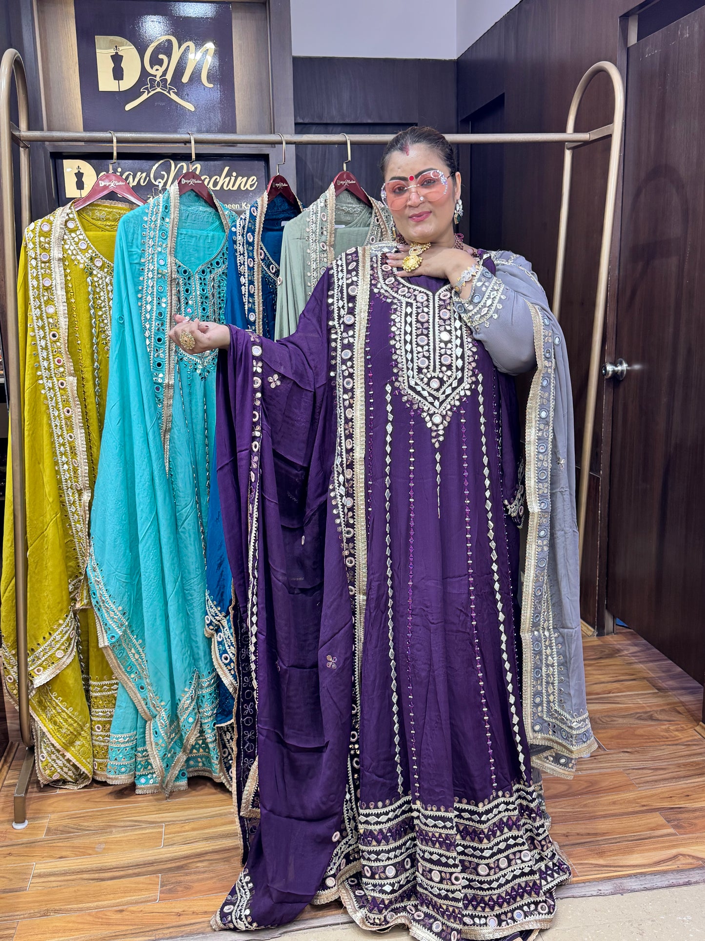 Zivora Crepe Anarkali