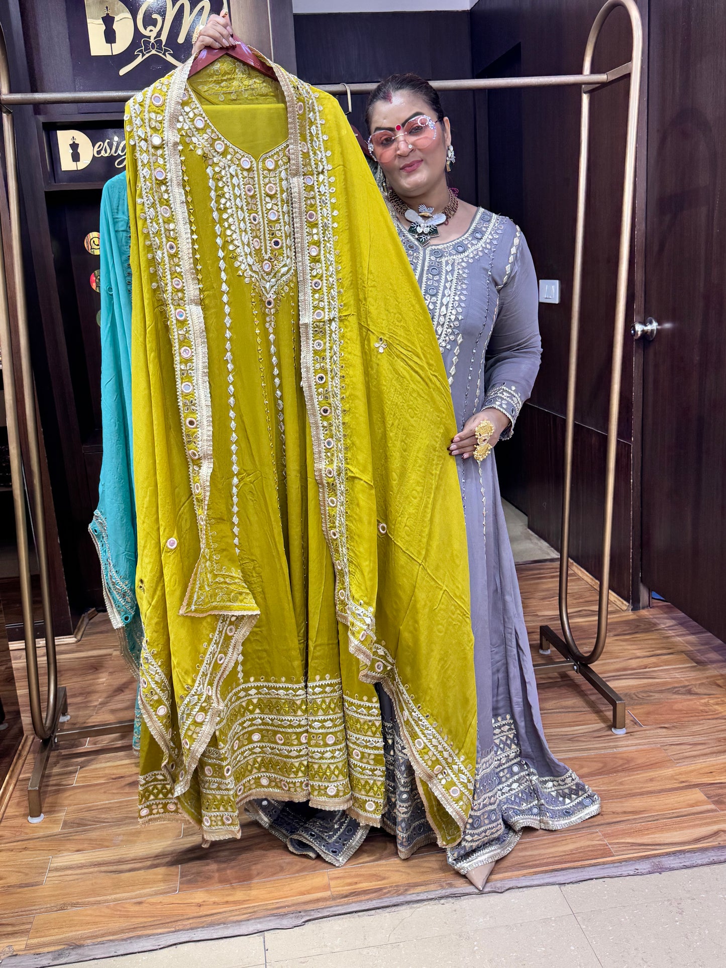 Zivora Crepe Anarkali