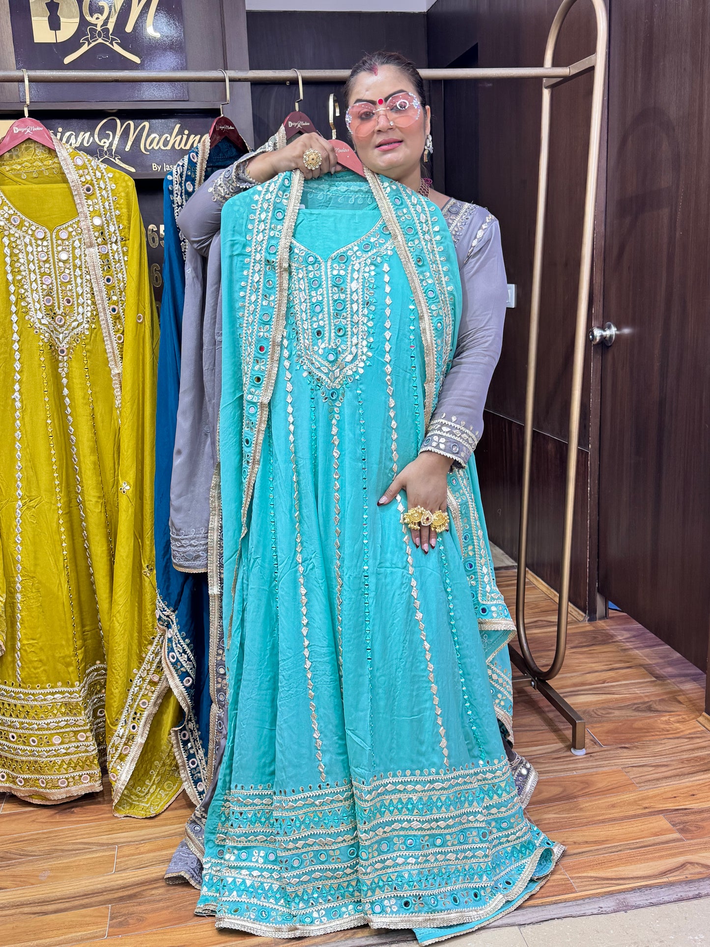 Zivora Crepe Anarkali